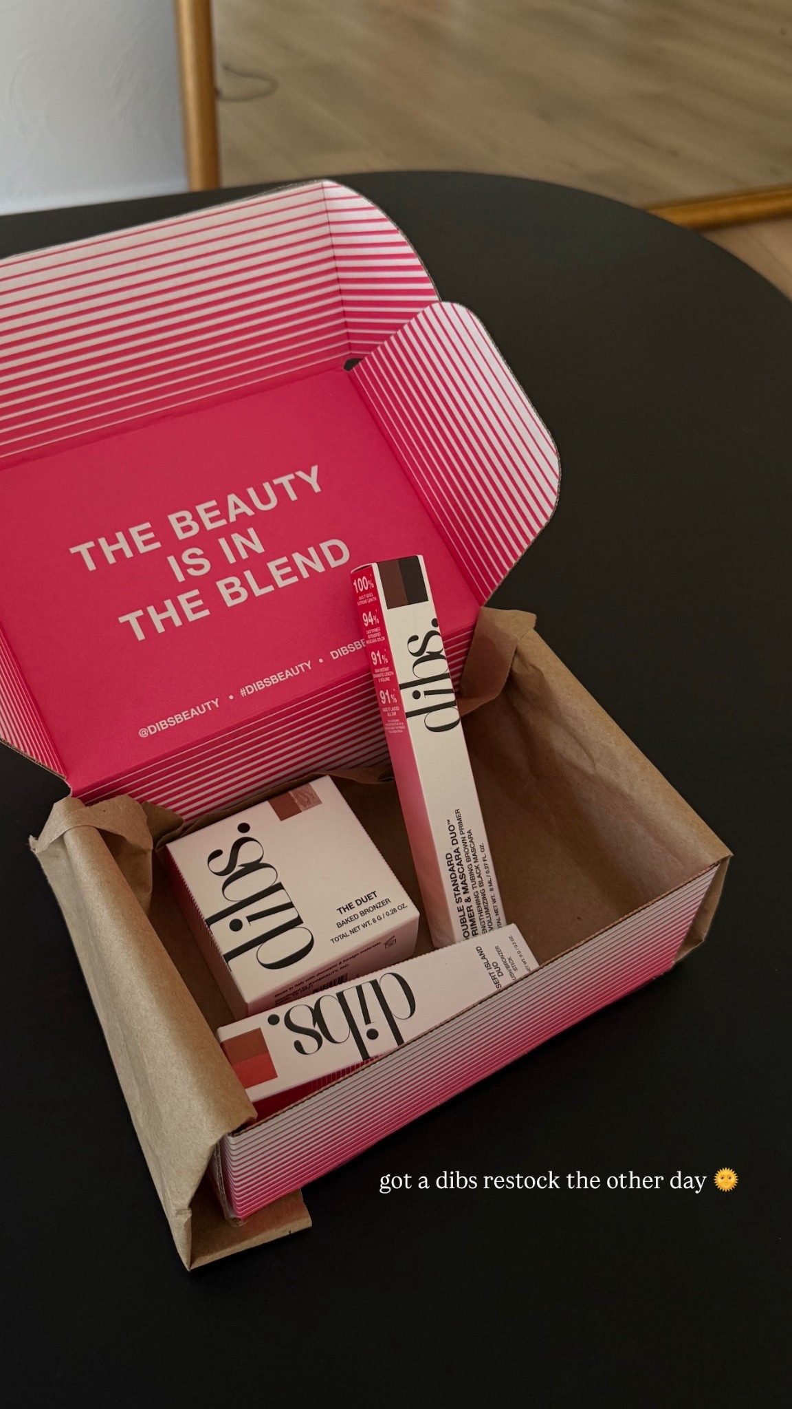 Dibs stick shade 4
Bronzer spiced chai
New mascara 

#LTKBeauty