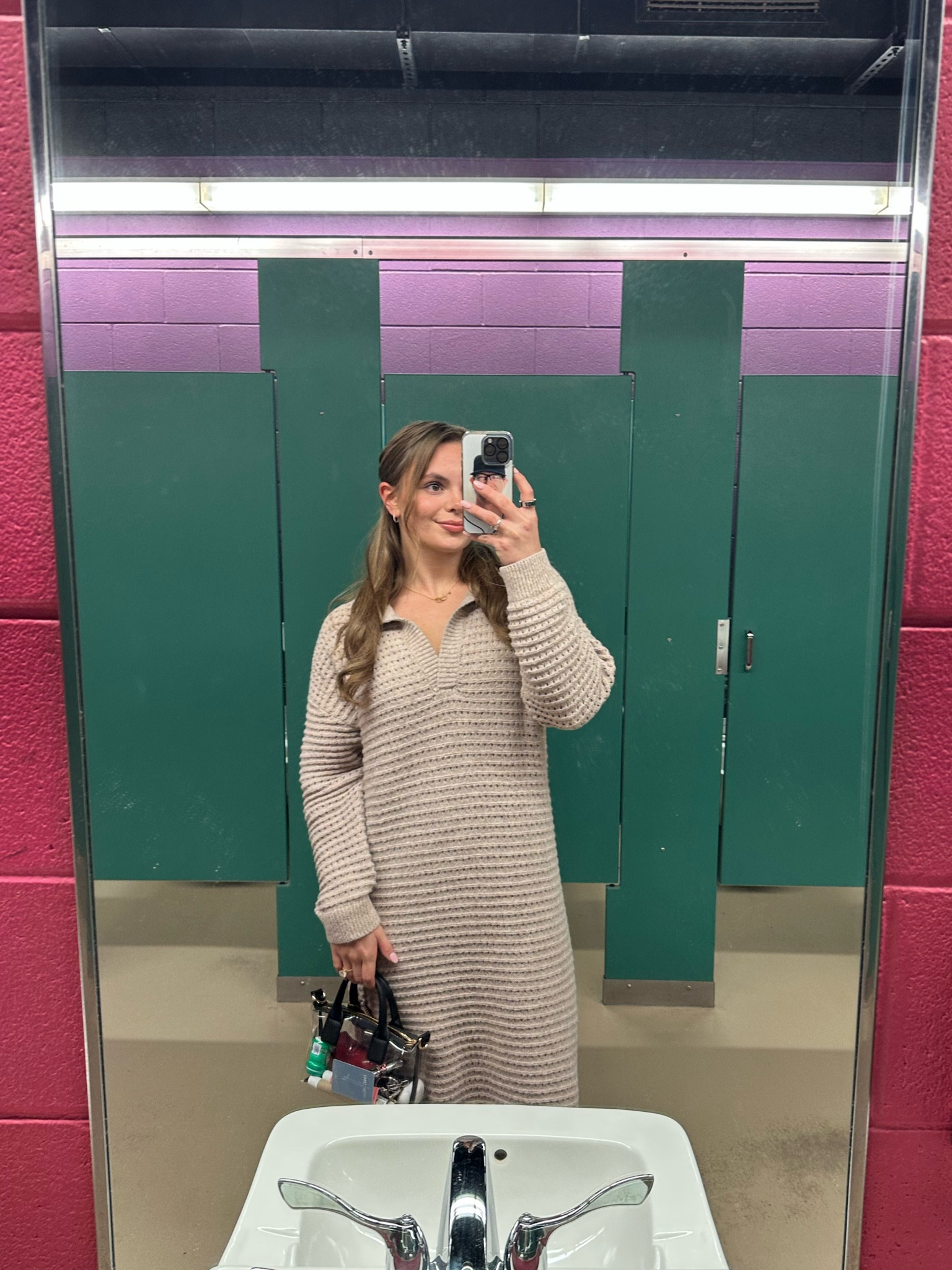 Sweater dress for a COLD game ⚾️❤️

#LTKSeasonal #LTKFindsUnder50 #LTKFindsUnder100