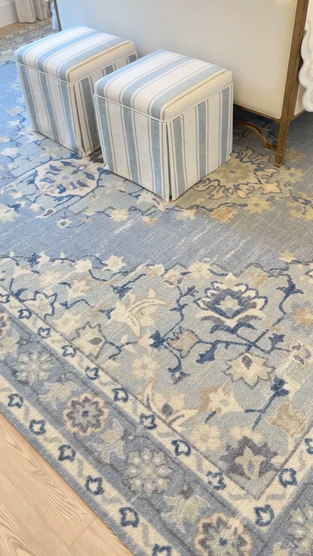 Beautiful blue & green wool rug