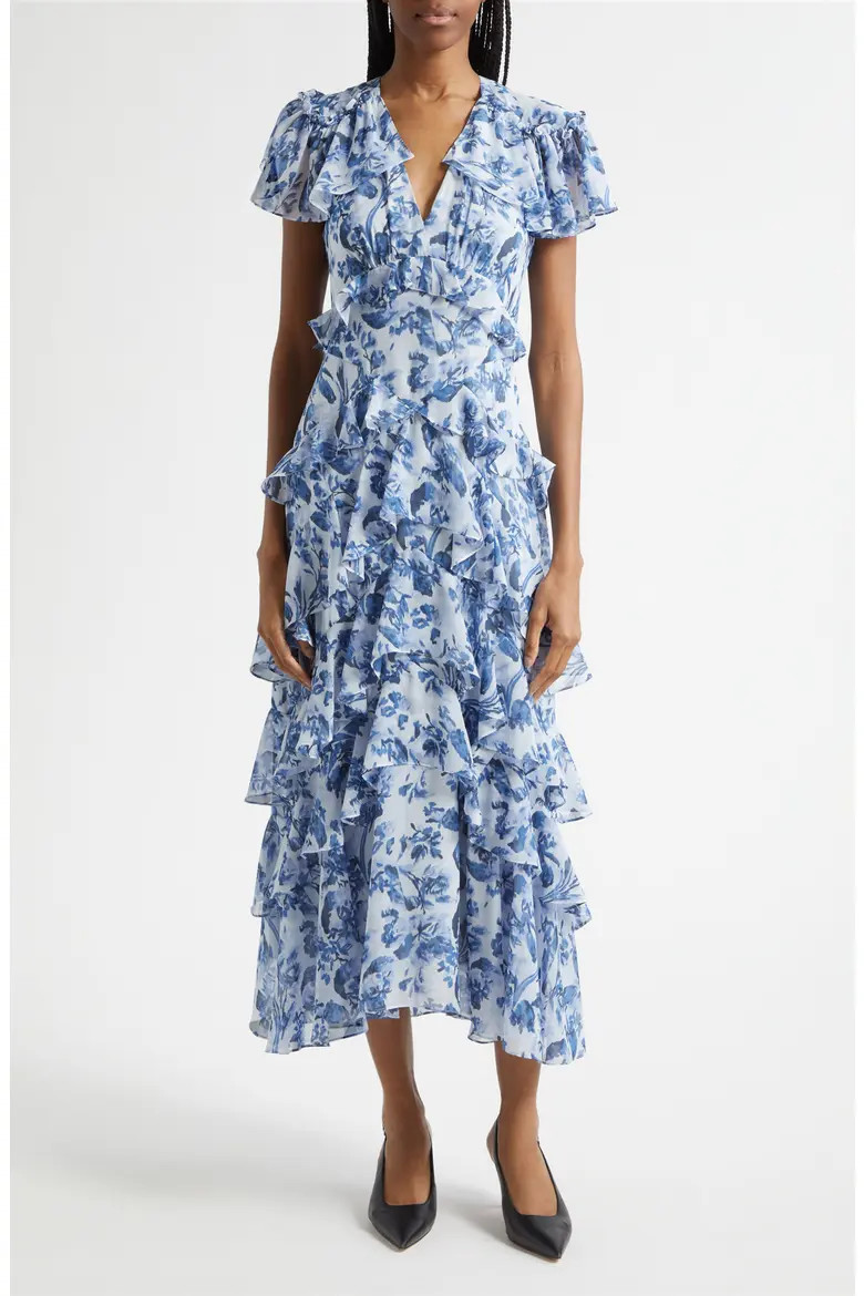 Floral Tiered Ruffle Dress (Women) | Nordstrom | Nordstrom