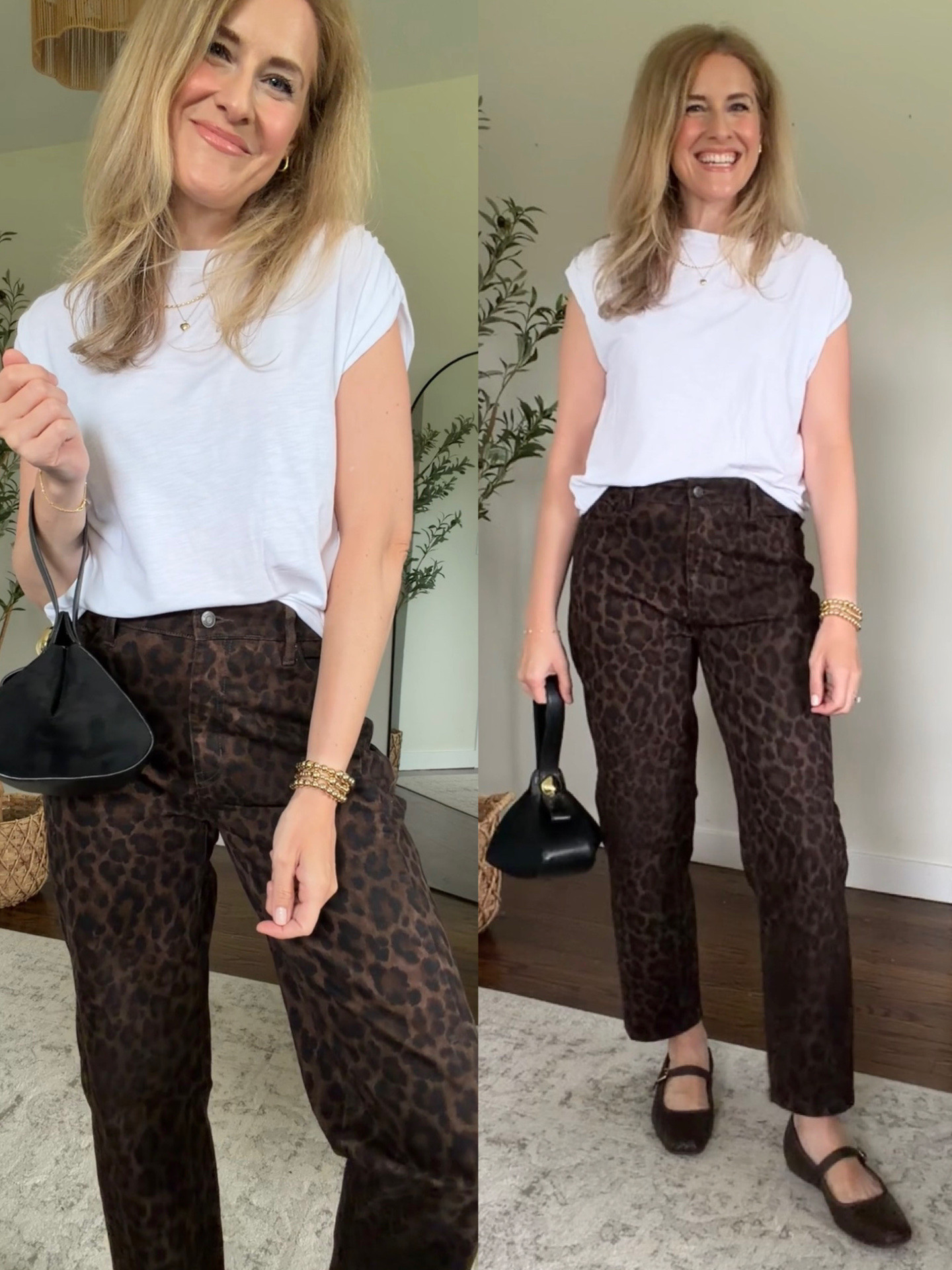 Your favorite find this week is these leopard print barrel jeans! The darker colors look sophisticated and are easy to dress up or down. Fit is true to size. #walmartfashion

#LTKxWalmart