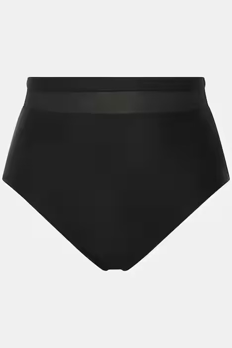 Bikini-Slip, High Waist, Panty Style, Mesh-Einsatz | Happy Size - DE