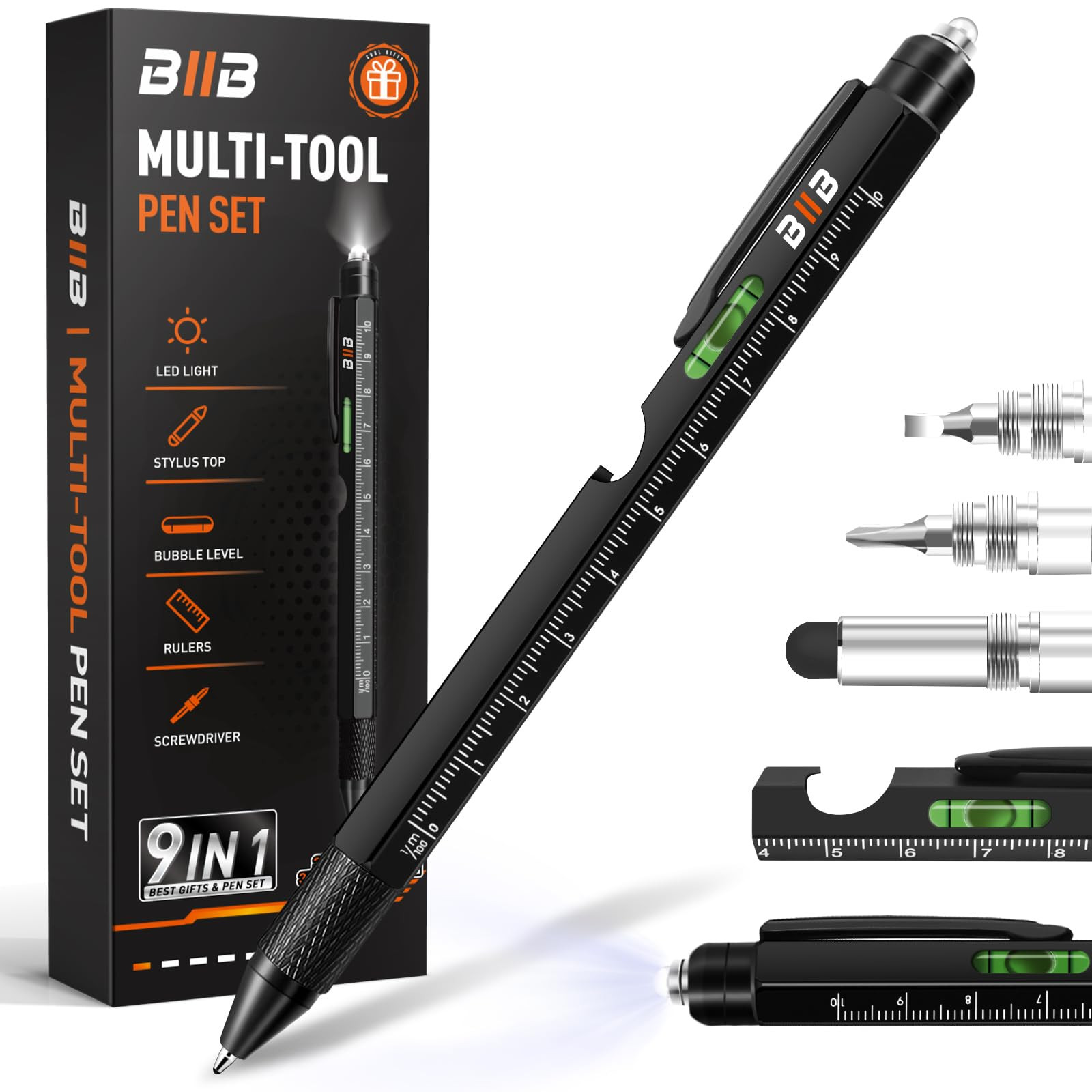 BIIB Gifts for Men, Valentines Day Gifts for Him 9 in 1 Multitool Pen, Mens Valentines Gifts for ... | Amazon (US)