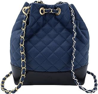 Women Quilted Hobo Backpack Fashion Casual Bucket Shoulder Lightweight Travel Bag | Amazon (US)