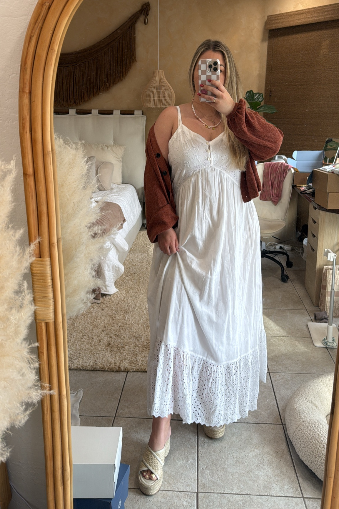 Cute church outfit, wearing this dress in a size XL (maybe could do a L cause it’s loose)! Material is cotton and so breezy cool  

#LTKMidsize #LTKMostLoved #LTKFindsUnder50