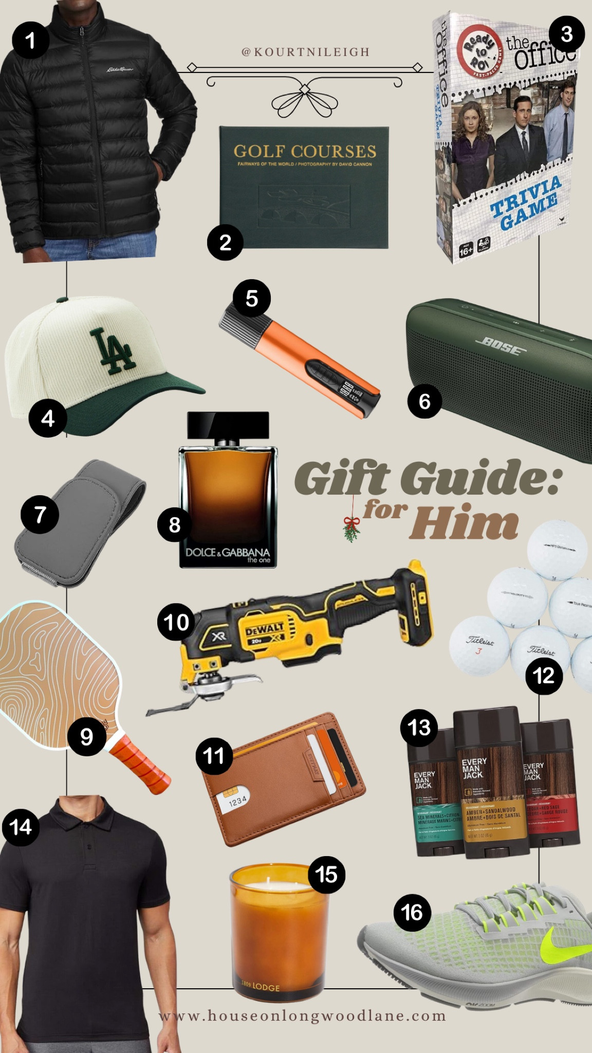 The holidays are right around the corner and one of our favorite things to do is let Cody take the reins and put together his own gift guide full of things a guy, fellow dad, and golf lover would love to be gifted for the holidays.

Cody is the kinda guy that loves a good game of pickleball and playing golf no matter the weather. He’s a stickler for a good fit and when he finds what he likes, he’ll buy the whole colorway - seriously. He loves quality but will hold out for a good deal and will read reviews for things up to a year before buying anything.

#LTKmens #LTKHoliday #LTKGiftGuide