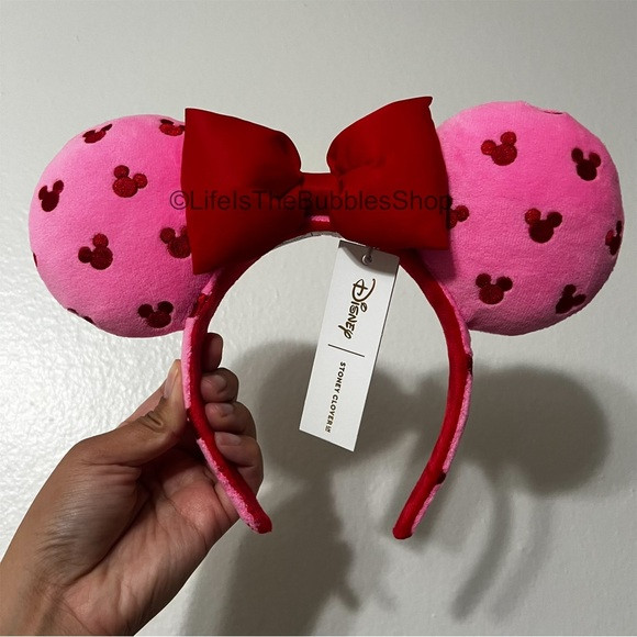 Disney - Stoney Clover Lane Valentine Minnie Mouse Pink and Red Ears | Poshmark