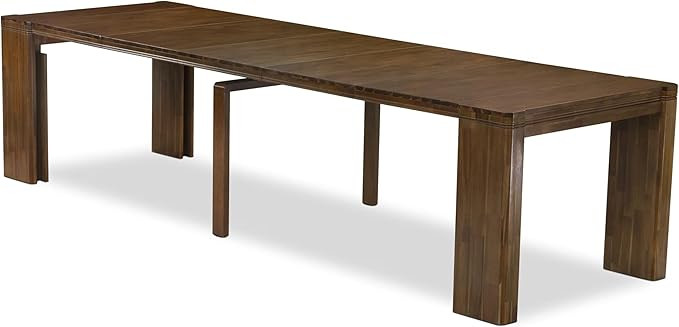 XTT-AWA-TL Extendable Dining Table - a Rectangle Dining Table Top with Removable leaf & Stylish L... | Amazon (US)