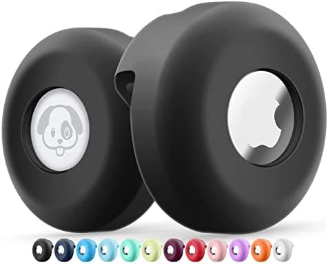 Airtag Dog Collar Holder [2 Pack] Silicone Waterproof Protective Air Tag Cat Collar Cover, Anti-Lost | Amazon (US)