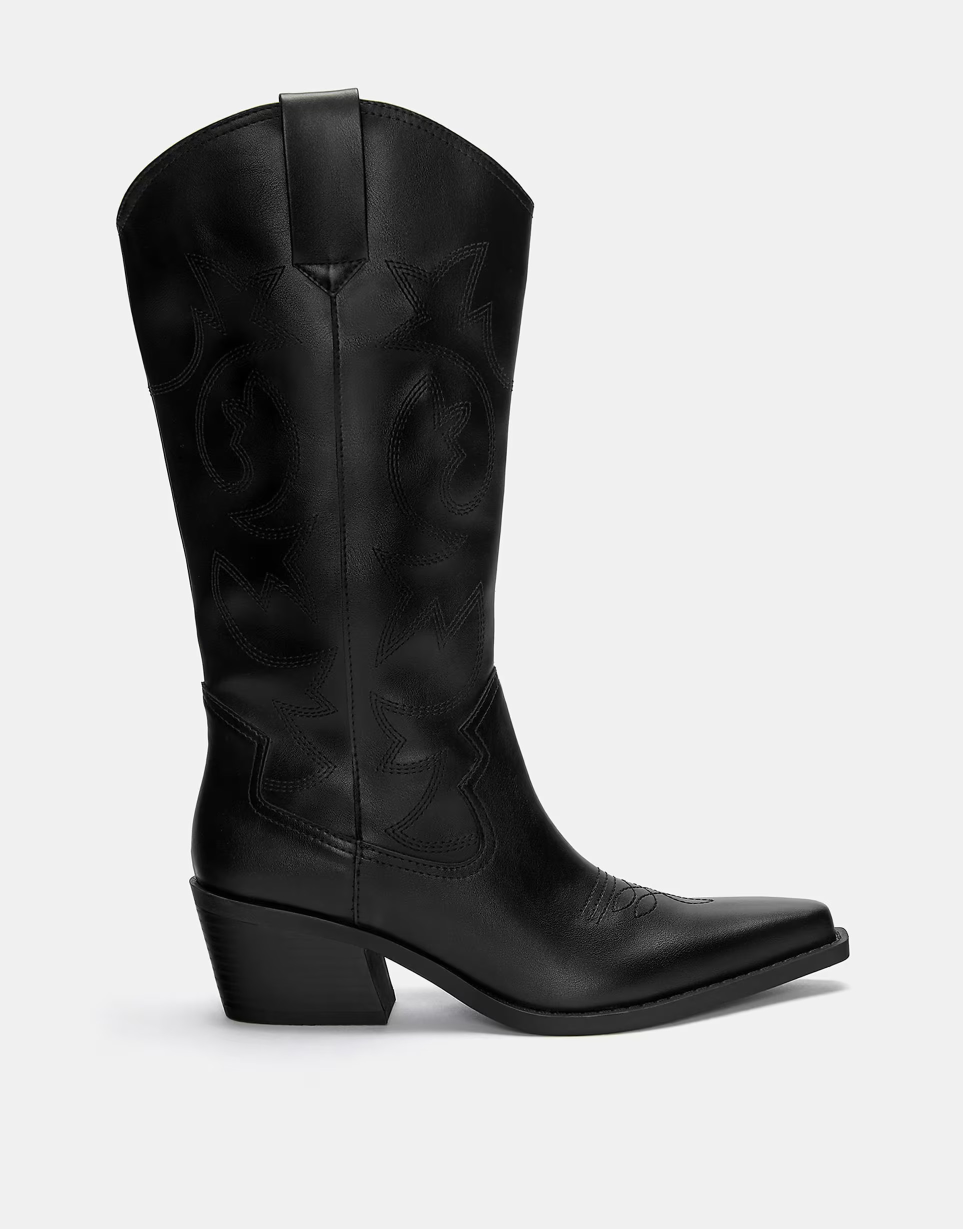 Pull&Bear cowboy boots in black | ASOS (Global)