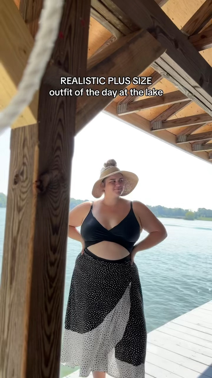 Realistic plus size OOTD at the lake 🐠

Wearing 18 long torso Summersalt suit (currently on sale!). Wrap is an oldie Summersalt but goodie  

#LTKPlusSize #LTKSwim