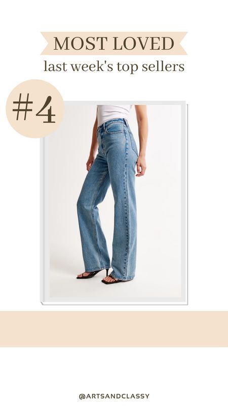 These high waisted jeans are one of this week’s most loved finds! They’re from Abercrombie and tall girl friendly.

#LTKfindsunder100 #LTKstyletip #LTKsalealert