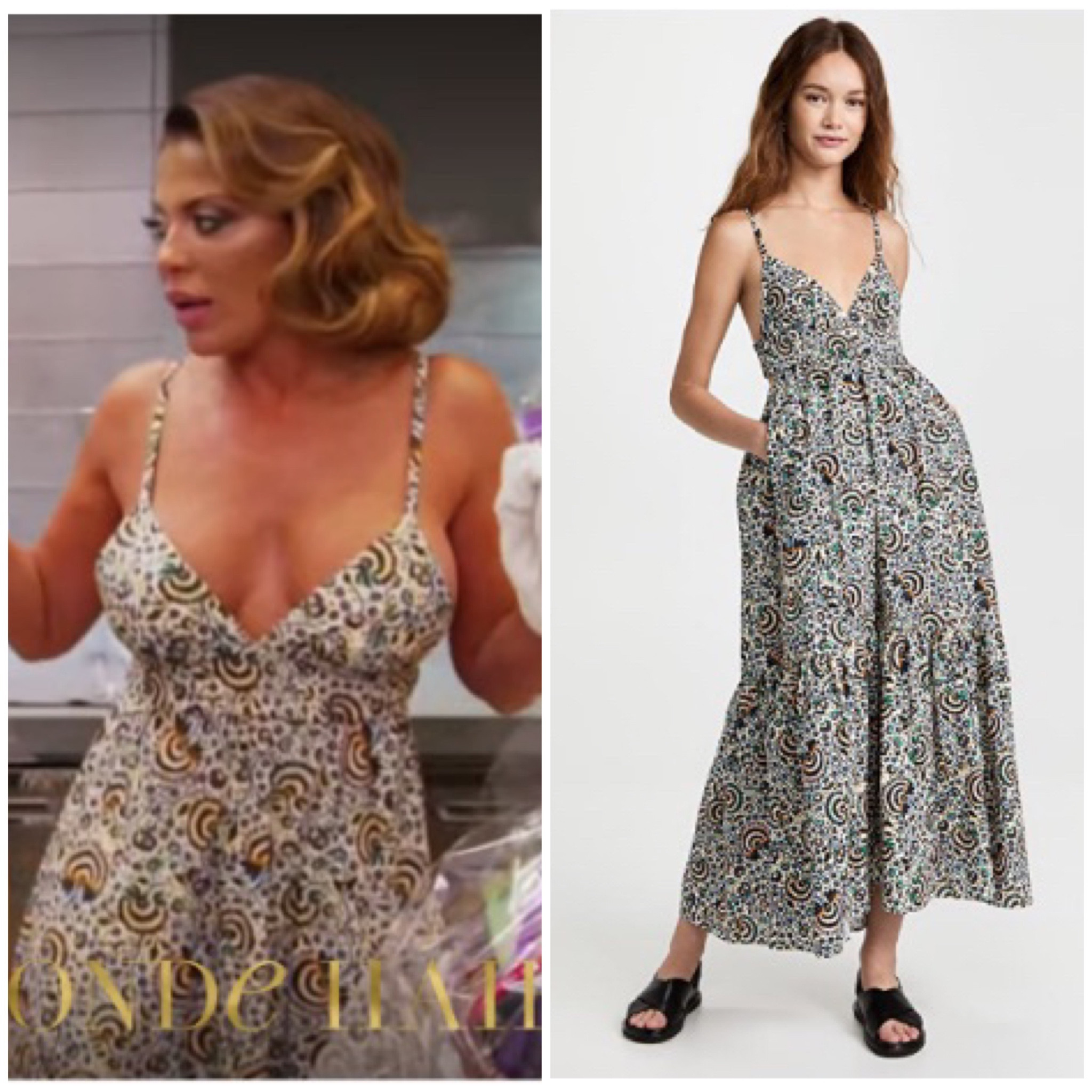 Dolores Catania’s Printed Maxi Dress 
