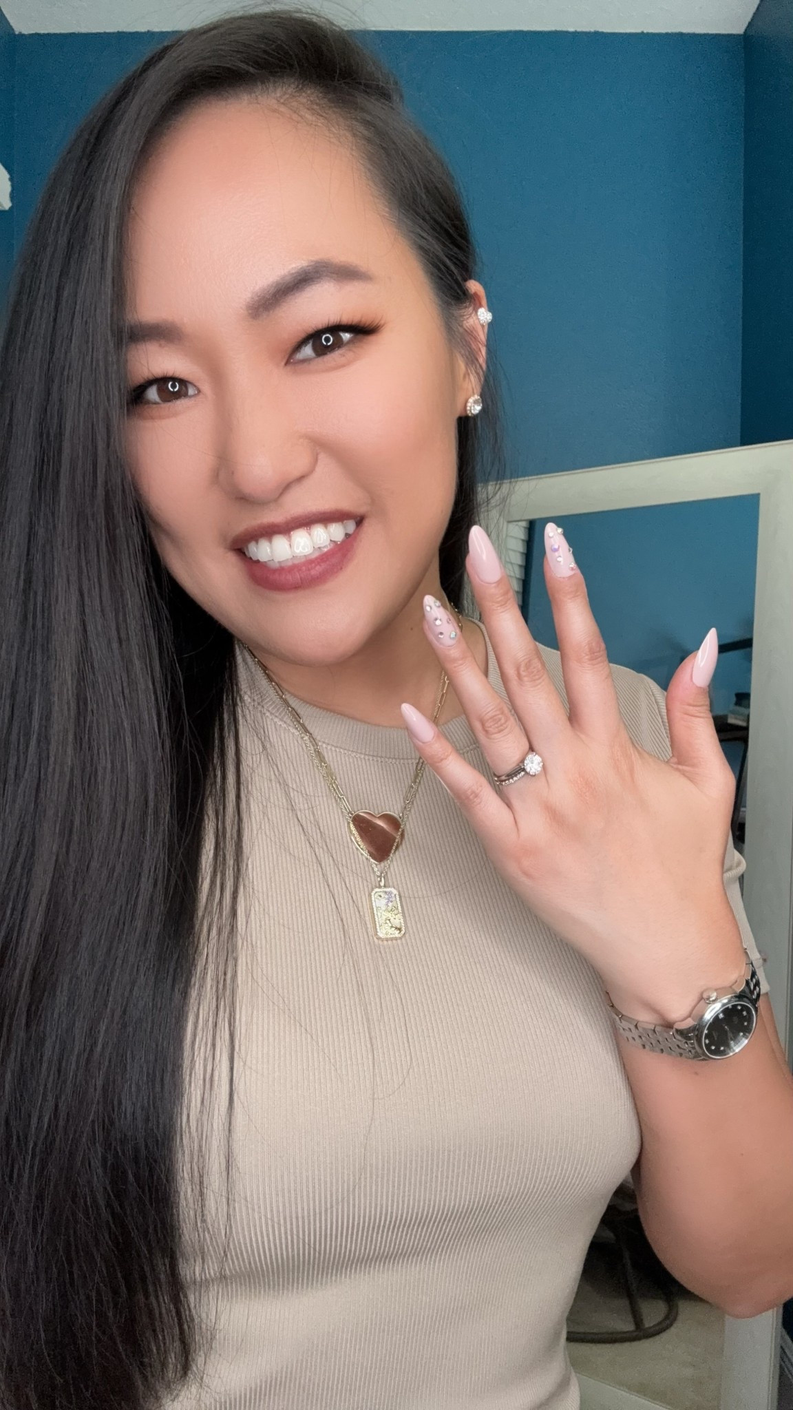 Salon nails in minutes 💅✨ tried these @PaintLab  press-ons! They’re the cutest neutral glam set with rhinestone details! They’re super easy to apply, reusable, and perfect when you want a polished look without the salon time/price. Busy mompreneur & content creator approved! 🤍


press on nails, paintlab press on nails, rhinestone press on nails, neutral glam nails, almond shape press on nails, reusable press on nails, easy at home manicure, salon quality press ons, luxury press on nails, nude pink nails, trendy nail designs 2026, DIY manicure, quick beauty hacks for moms, influencer beauty favorites, aesthetic nail look, everyday glam nails, long almond nails, elegant press on manicure, minimal glam nails, affordable nail alternative

#LTKmomlife #LTKgrwm #LTKvlog