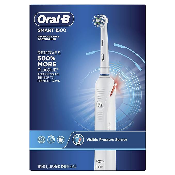 Oral-B Smart 1500 Electric Toothbrush (Packaging May Vary) White, 1 Count | Amazon (US)