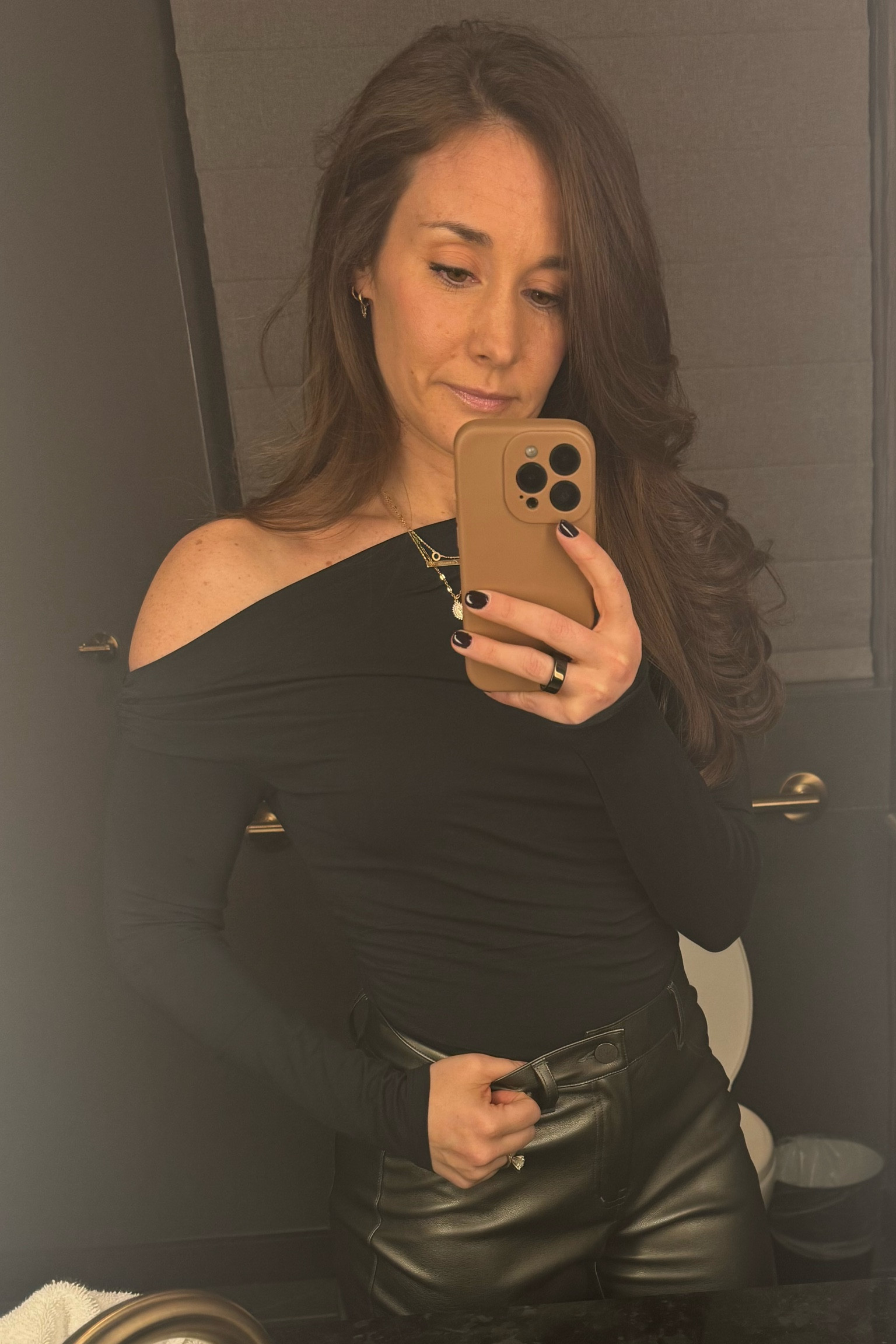 Off the shoulder top and metallic pants 🪩 

#LTKSeasonal #LTKStyleTip #LTKHoliday