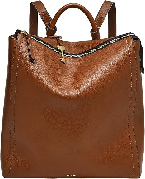 Fossil Women's Parker Leather Convertible Backpack Purse Handbag | Amazon (US)
