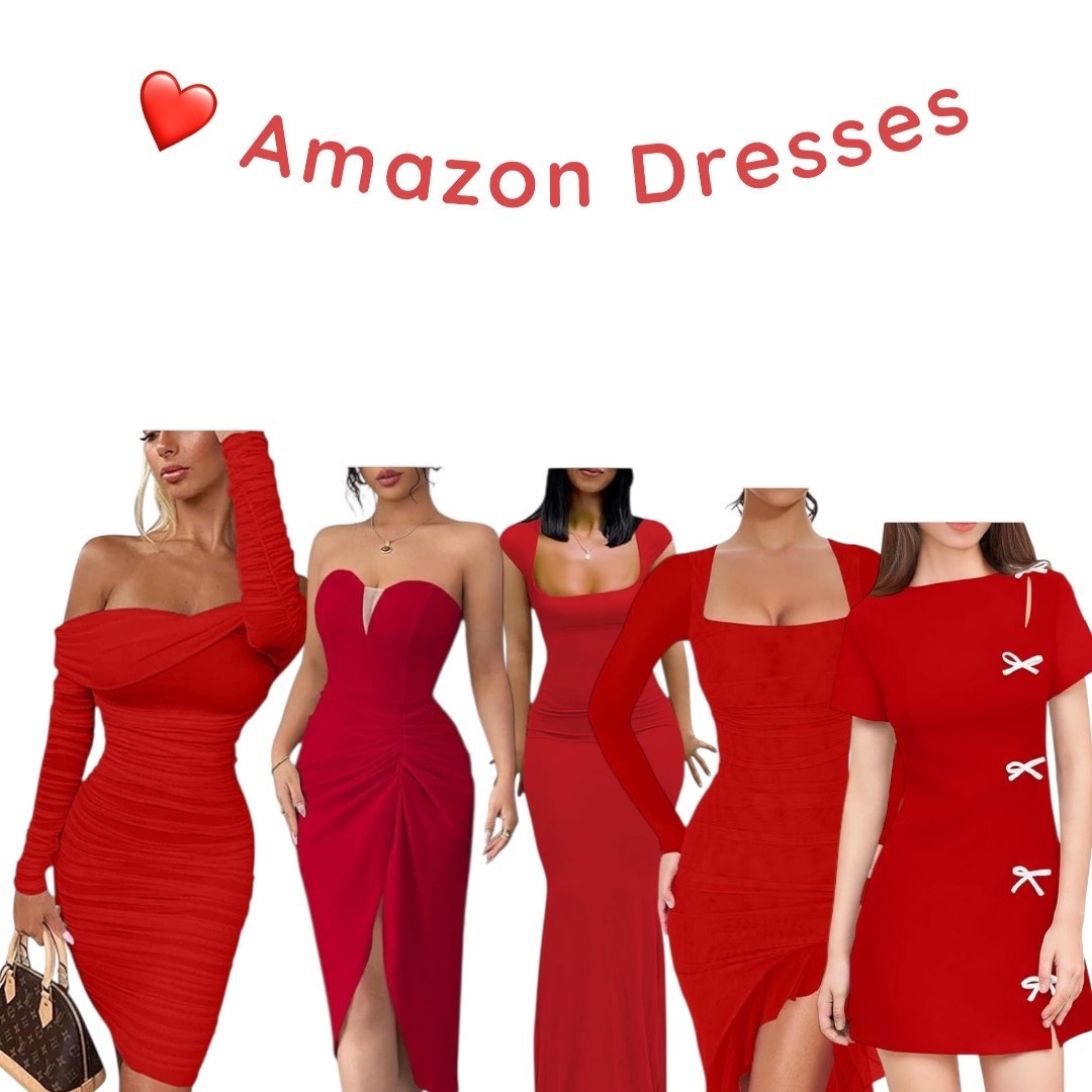 Valentines Day dress ideas 
#valentinesdaydress #reddress #dinnerdateoutfit 

#LTKBeauty #LTKU #LTKFindsUnder50