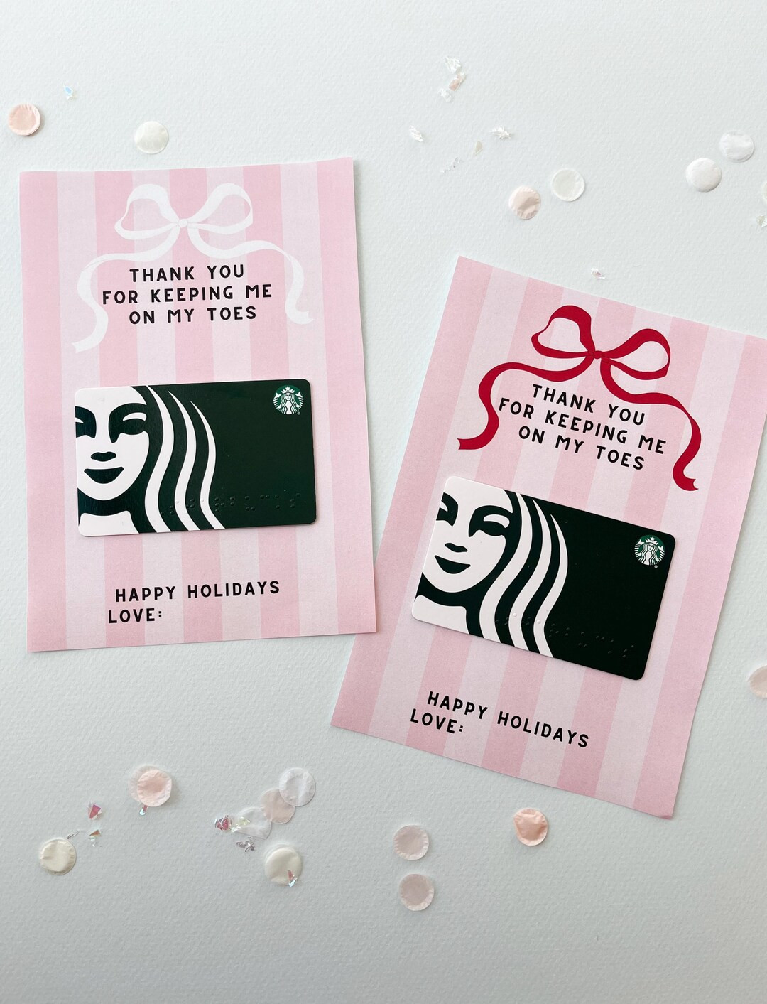 Dance Teacher Gift Card Holder- Customizable Christmas Printable Gift Card Holder- Ballet Teacher... | Etsy (US)