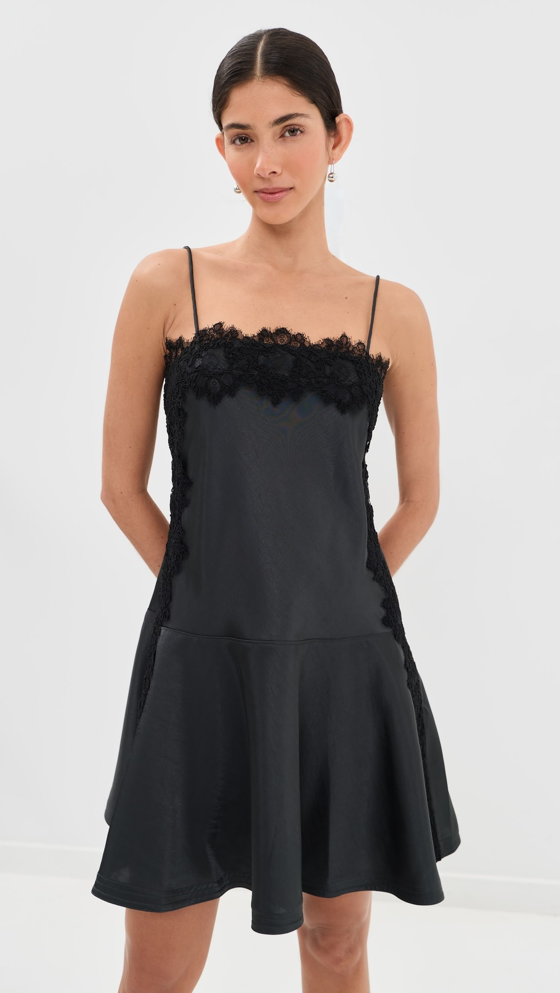 Cami Mini Dress with Lace Trim | Shopbop