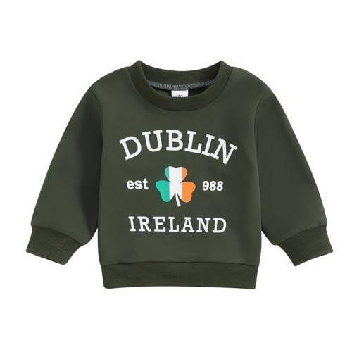 Toddler Baby Boy Girl St. Patricks Day Outfit Long Sleeve Sweatshirt Shirt Pullover Spring St. Patricks Clothes | Amazon (US)