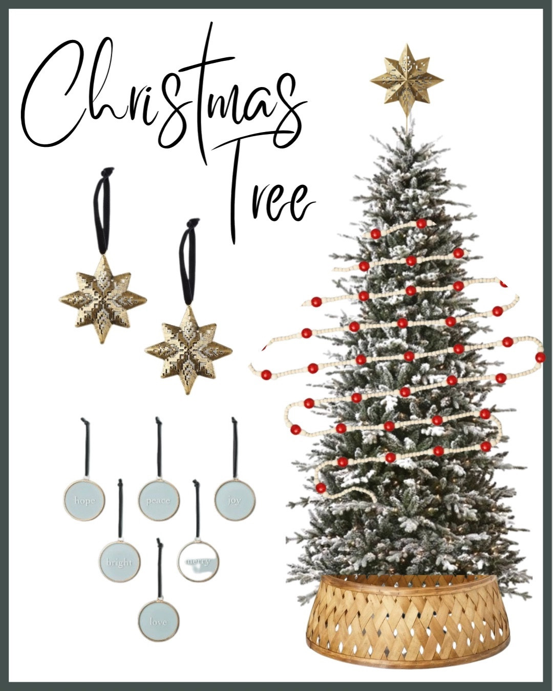 Christmas tree , flocked Christmas tree, Christmas tree  decorations 

Garland, ornaments , tree collar , tree topper 




Target finds , target style , flocked tree , Christmas decor , Christmas tree , hearth & hand with magnolia 

#LTKhome #LTKSeasonal #LTKHoliday