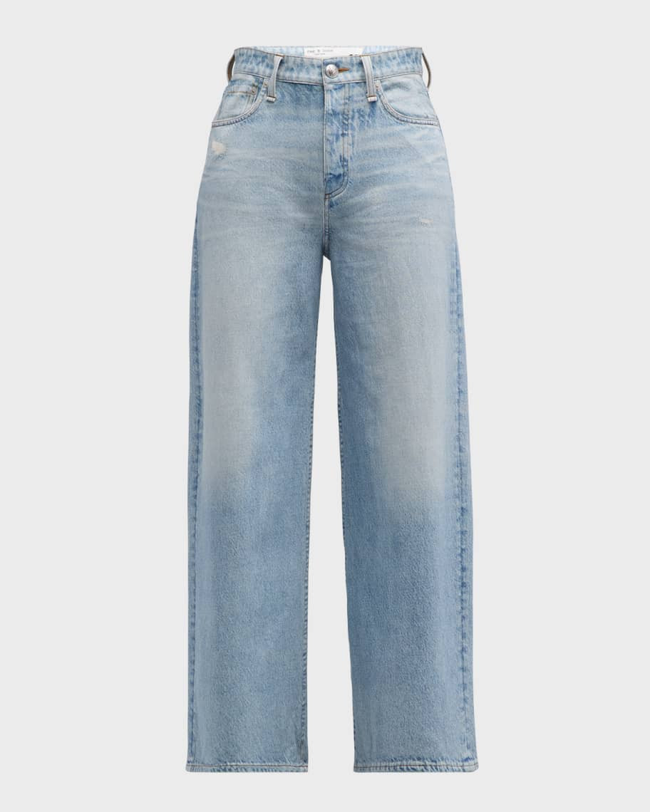 Rag & Bone Miramar Sofie Cropped Wide-Leg Jeans | Neiman Marcus