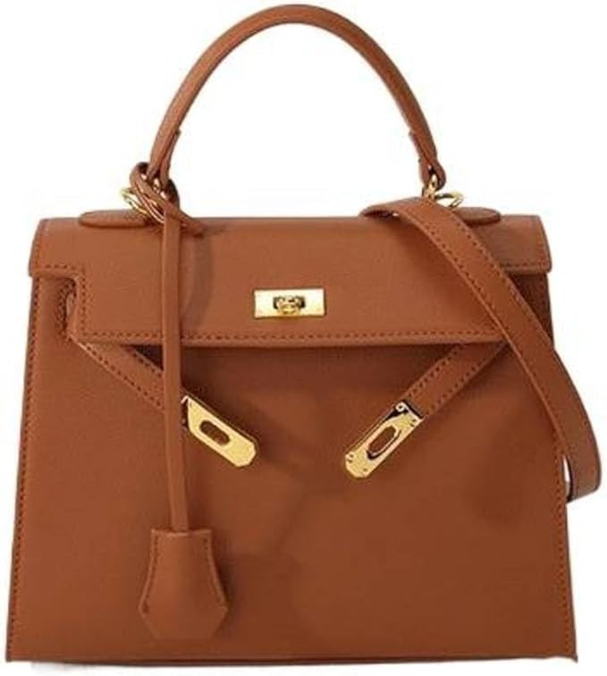 Palm print Kelly bag portable shoulder messenger bag for women urban versatile high fashion | Amazon (US)