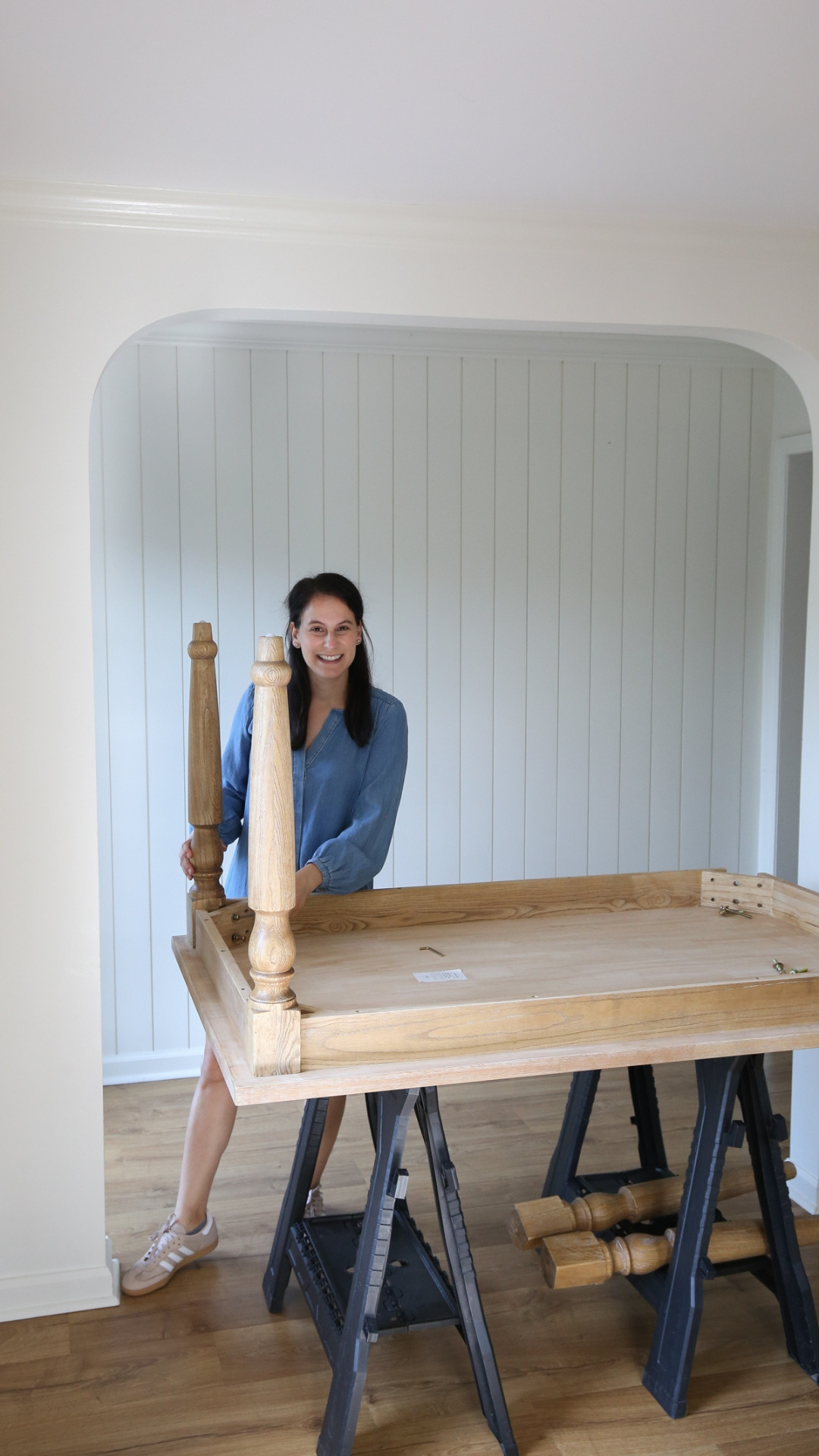 My French inspired wooden dining table with turned table legs

#LTKHome