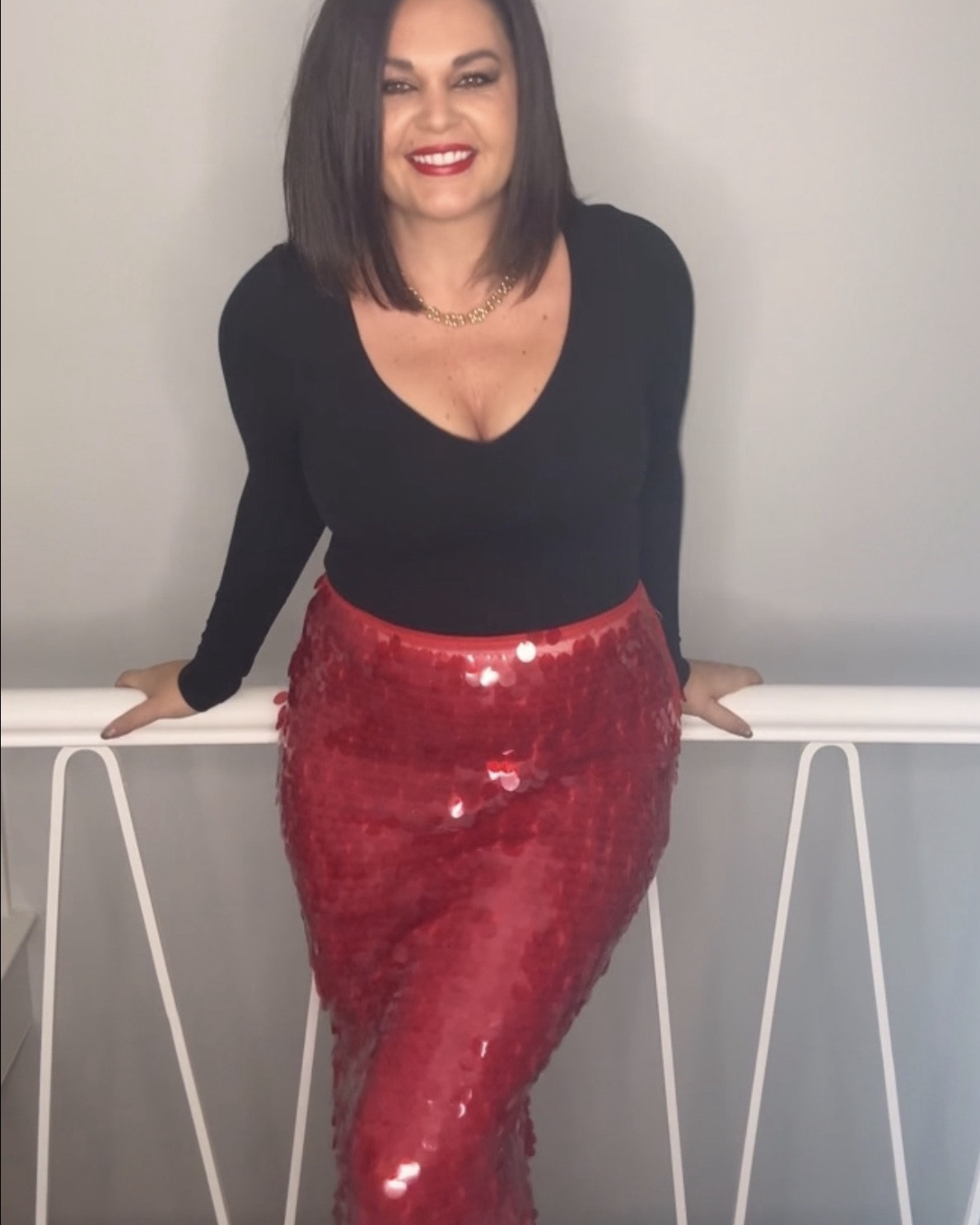 Went out last night and didn’t get any photos, so here are some stills from a video 😭😂🫣

Red and black is a personal fave look for me. 

#LTKmidsize #LTKfestive #LTKuk