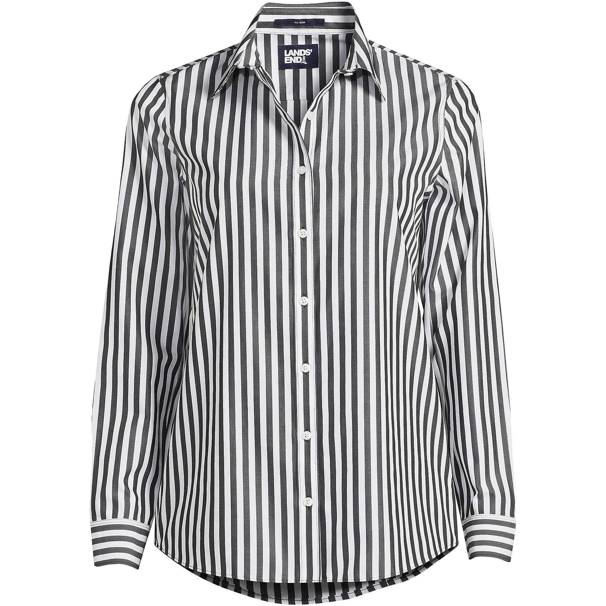 Women's Wrinkle Free No Iron Button Front Shirt | Lands' End (US)