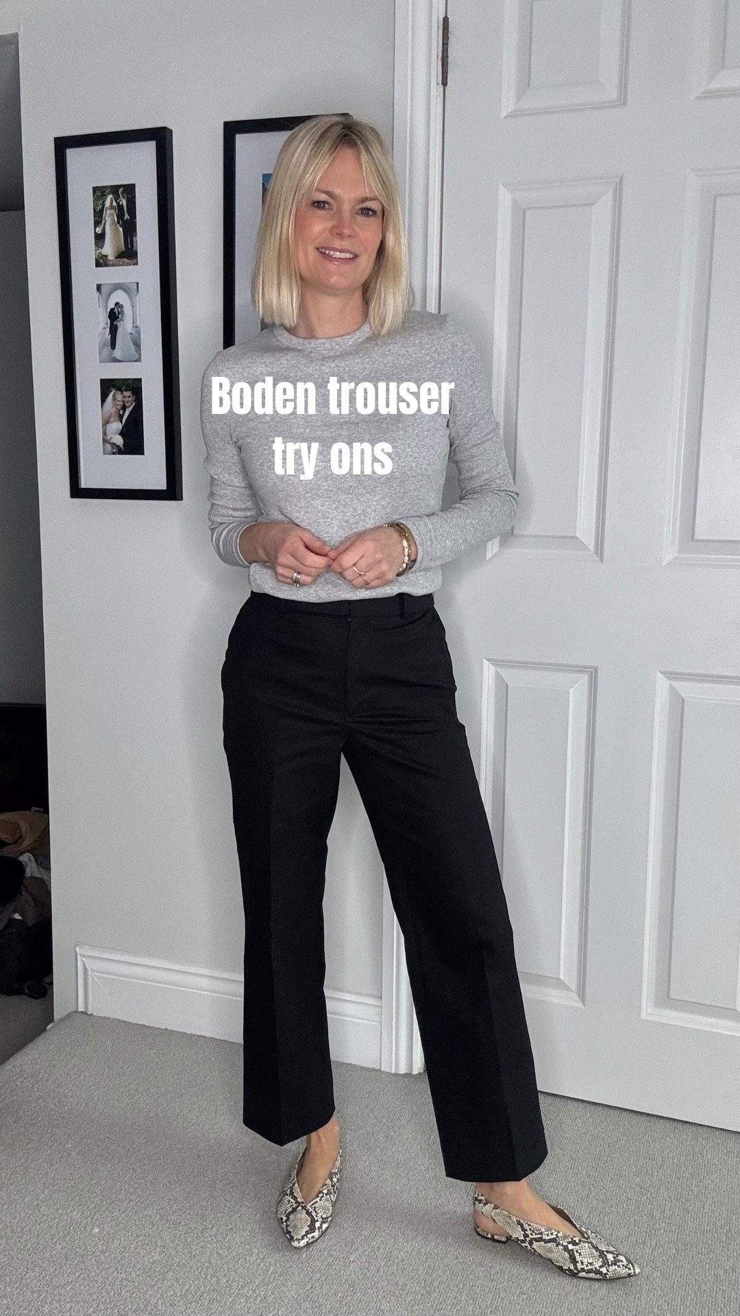 A couple of Boden trousers - a lovely straight leg cotton chino as well as a comfortable ponte Roma wide leg 

All come in different leg lengths and in inclusive sizing 4-22

I have the short length as I’m 5ft 2 and I tend to size down in Boden trousers. 

Keep the pockets stitched down so the pockets don’t gape. 

Both come in different colours too. 

Workwear 
Black trousers 

#LTKworkwear #LTKuk #LTKwinter