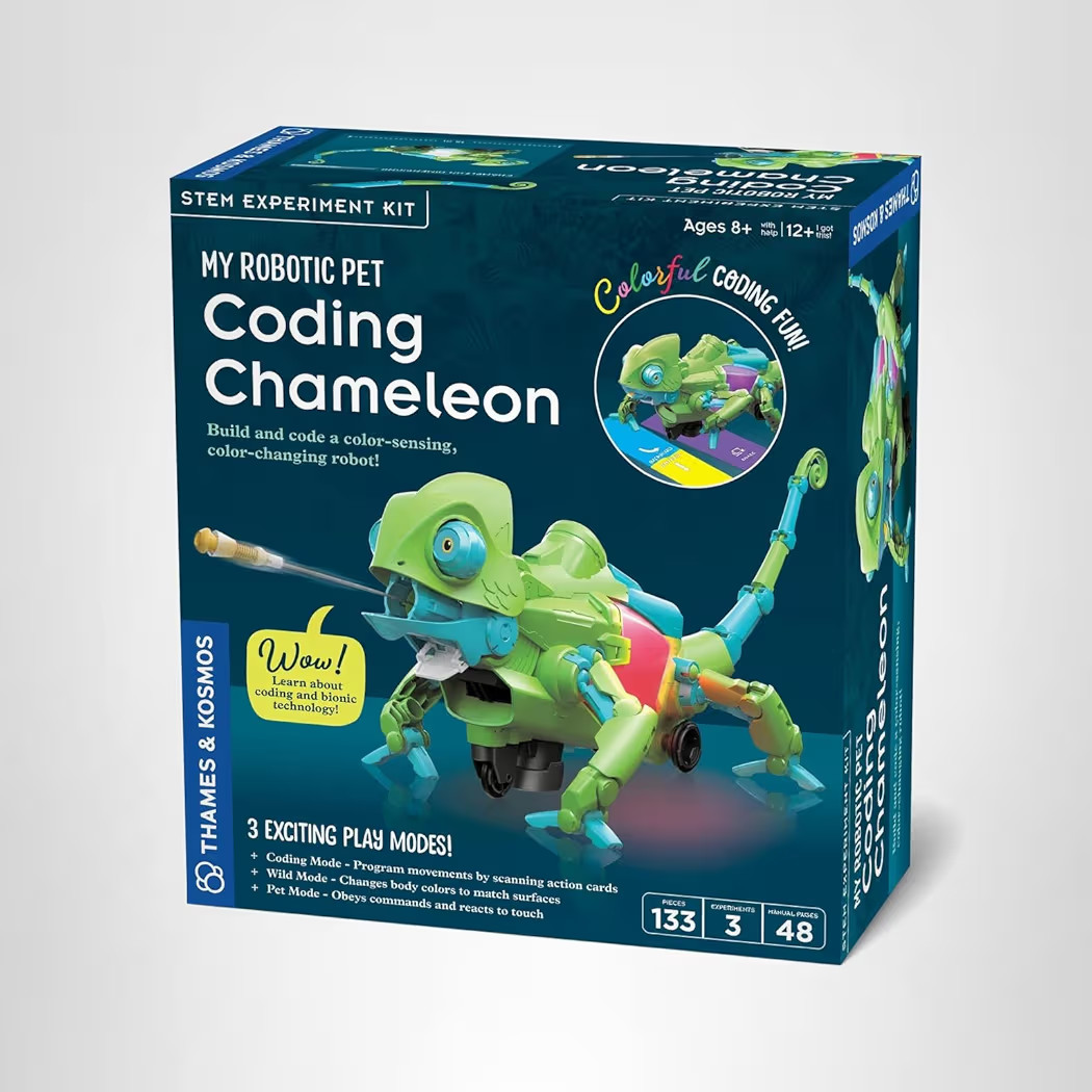 Thames & Kosmos My Robotic Pet: Coding Chameleon STEM Building & Experiment Kit | Color-Sensing C... | Amazon (US)