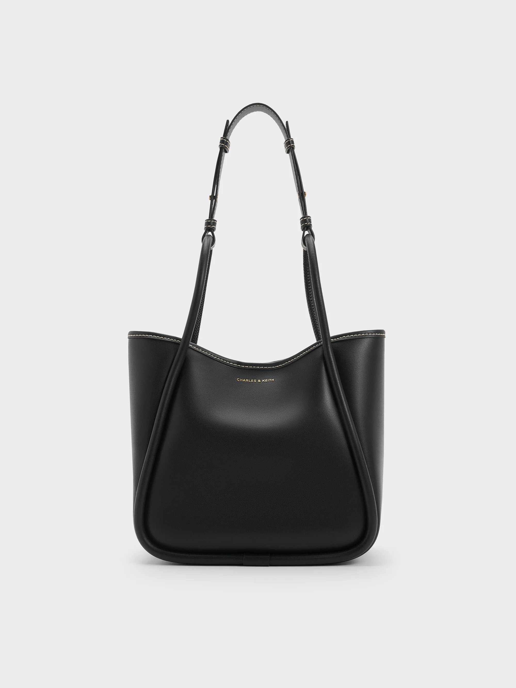 Mini Lyla Tubular Tote Bag
    
         - Black | Charles & Keith AU