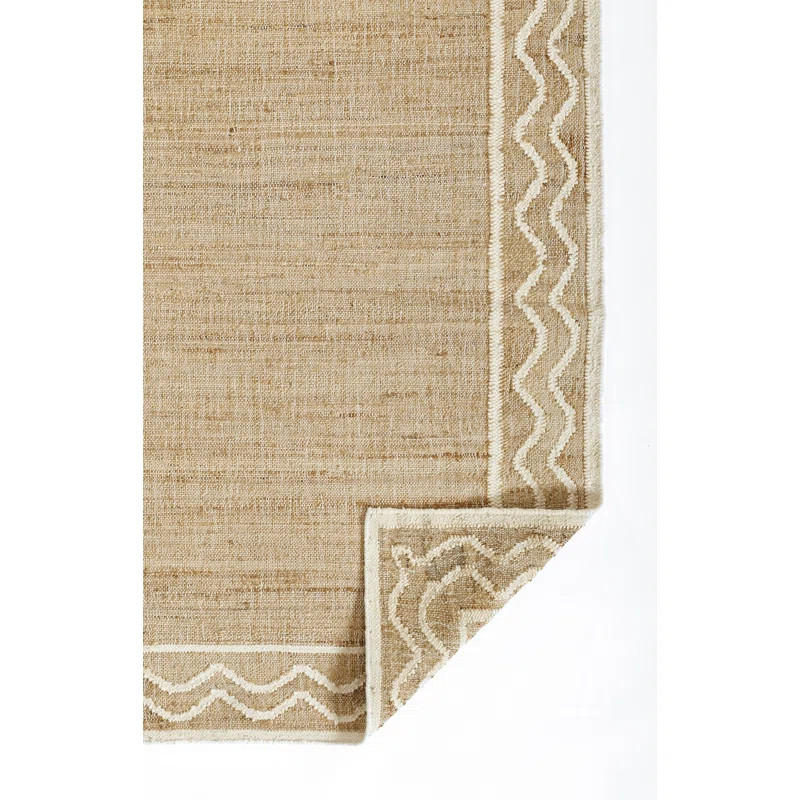 Erin Gates by Momeni Orchard Ripple Natural Hand Woven Wool and Jute Area Rug | Wayfair North America