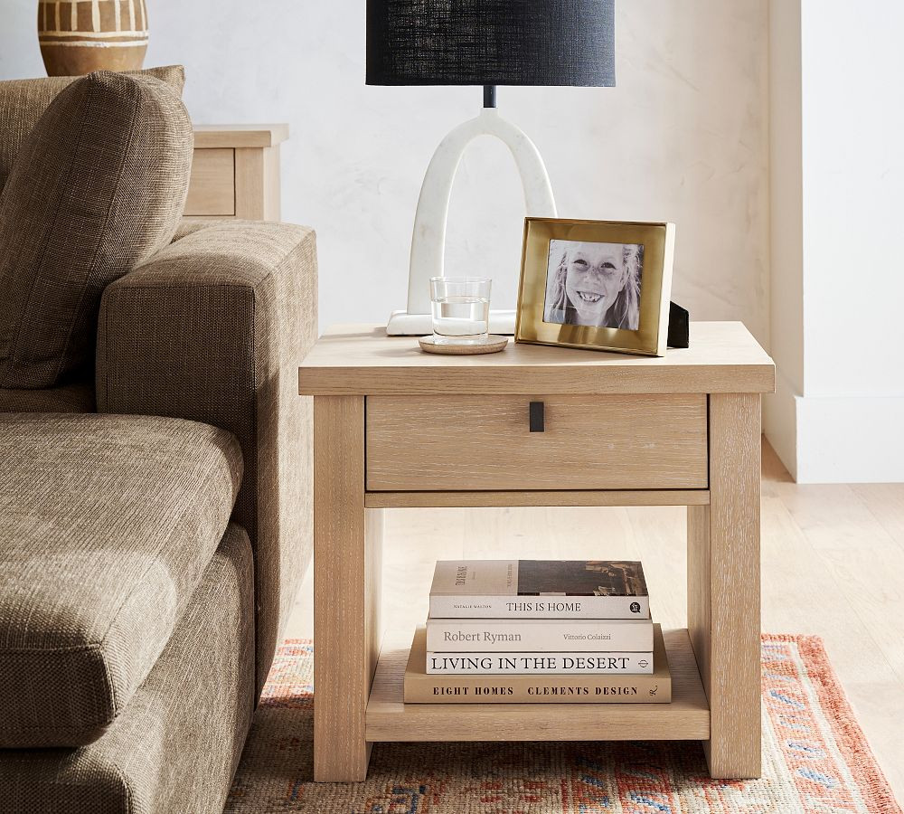 Modern Farmhouse Square Side Table (24") | Pottery Barn (US)