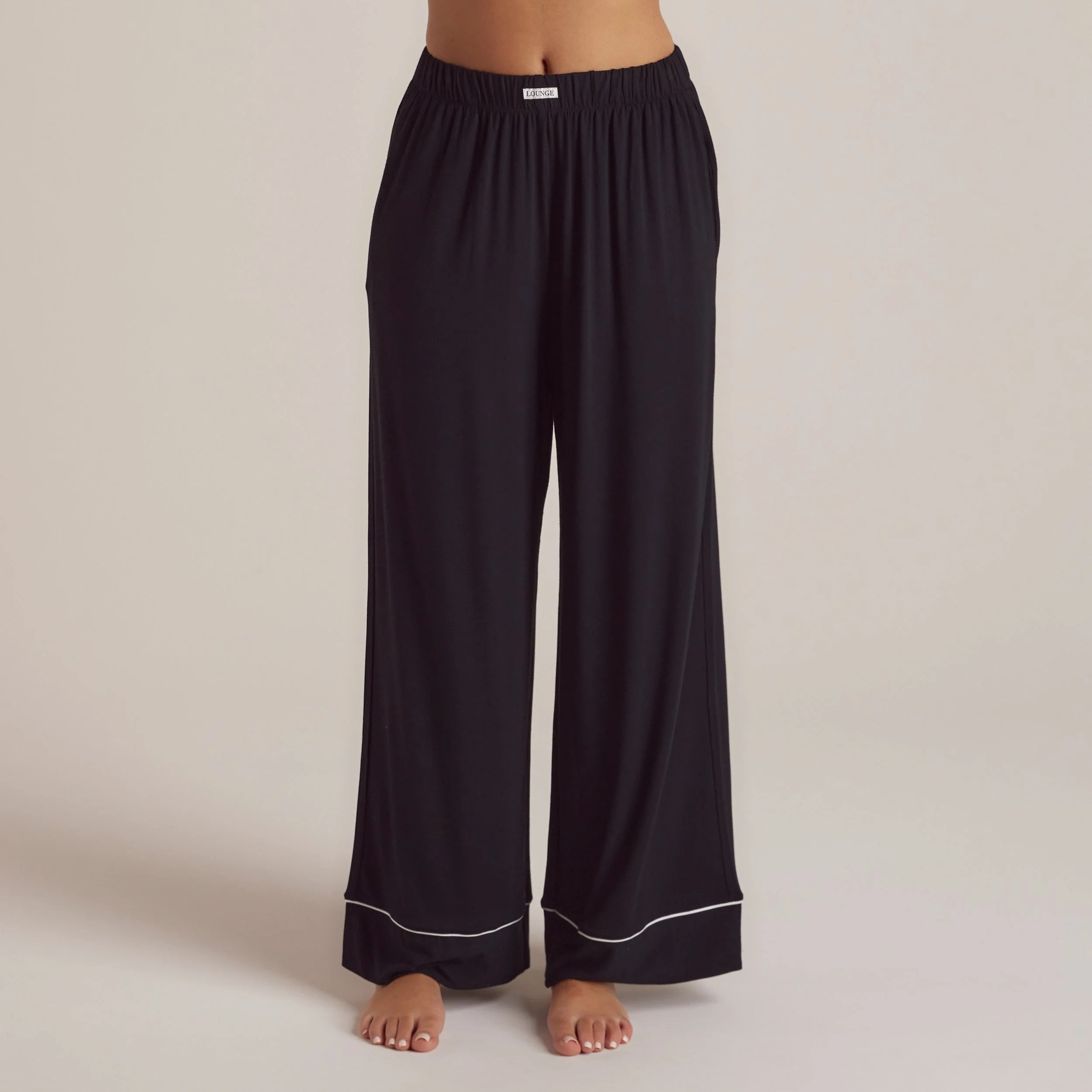 Modal Pyjama Bottoms - Black | Lounge (UK)