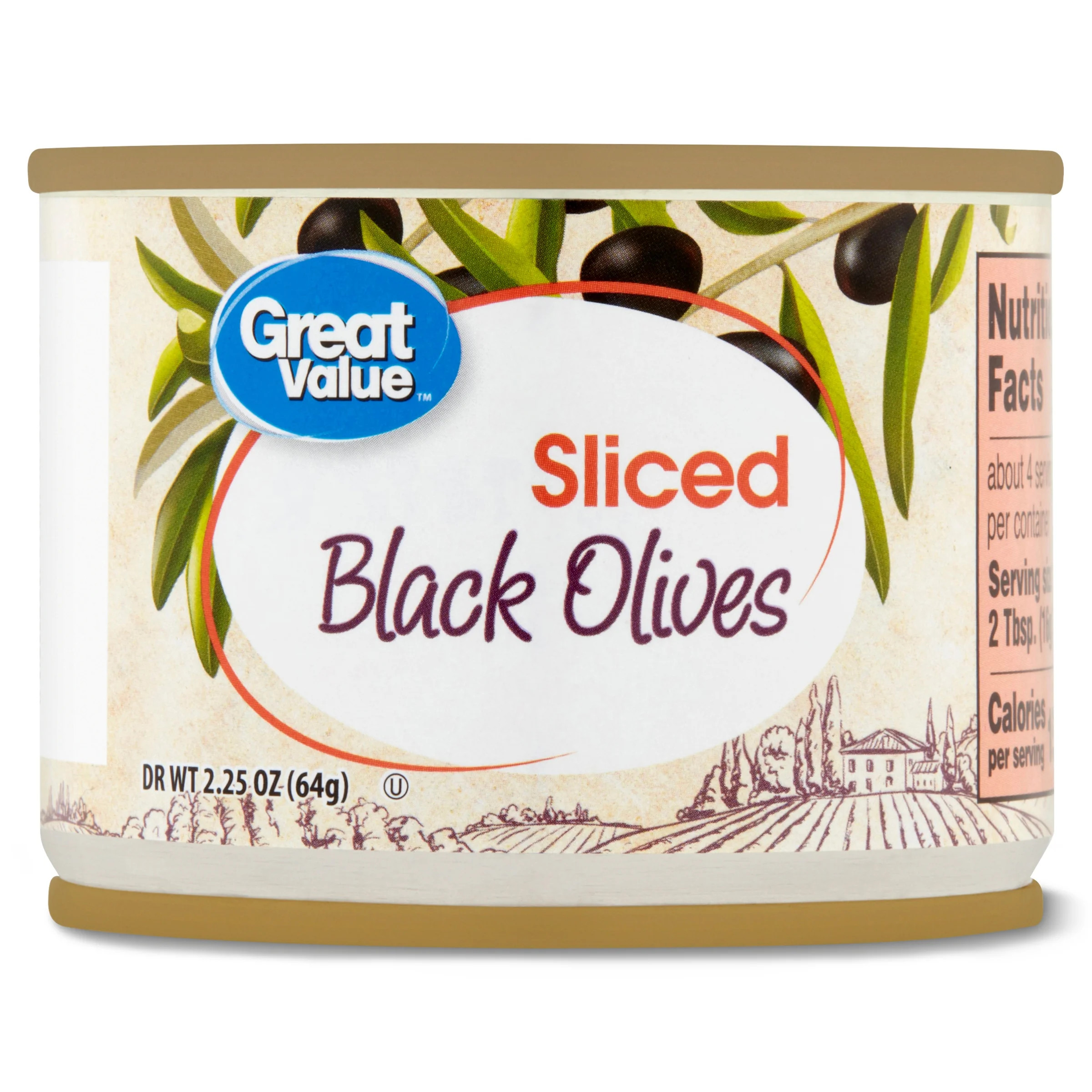 Great Value Sliced Black Olives, 2.25 oz | Walmart (US)