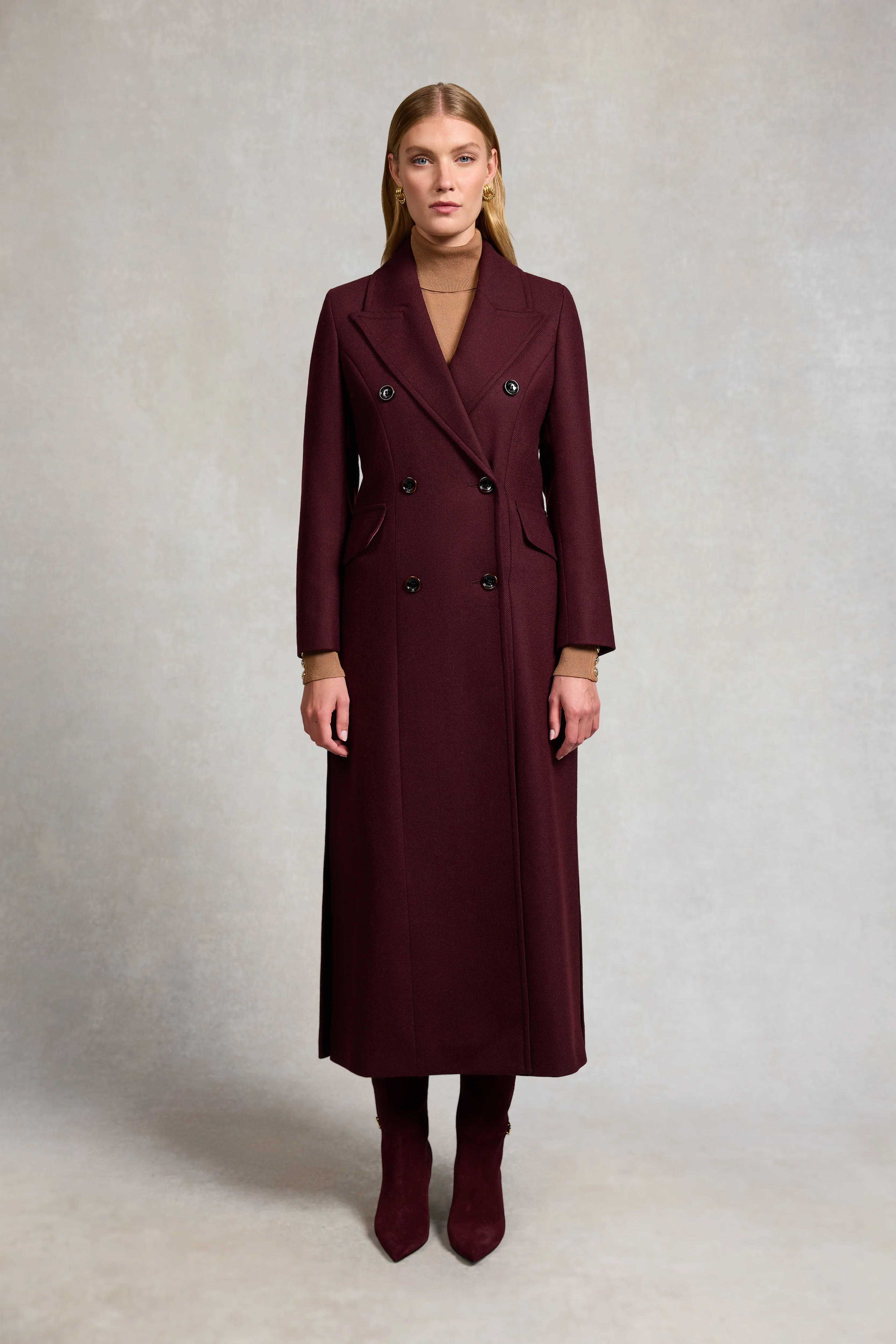 The Trinity Coat (Merlot) | Holland Cooper