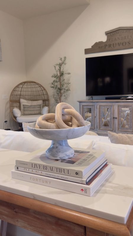 Amazon home decor finds. Marble pedestal bowl. Olive tree console decor. 

#LTKSale #LTKFind #LTKhome