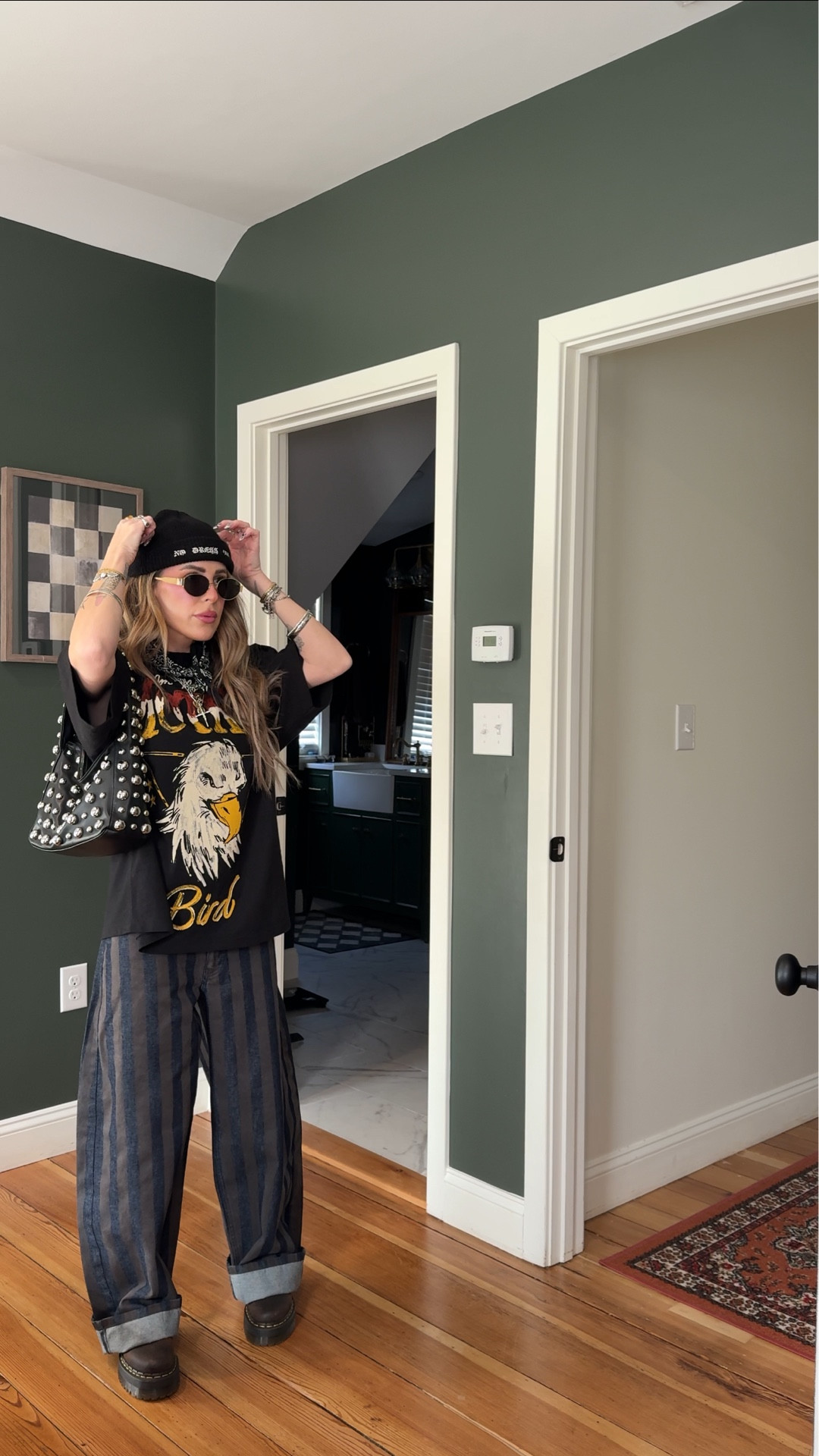 Fit formula: graphic tee & statement pants!! 
The graphic tee & beanie are from me clothing line No Dress Code ( last day to preorder is today www.nodresscode.store) !!!!! Jeans are Zara !! 

#LTKootd #LTKgrwm