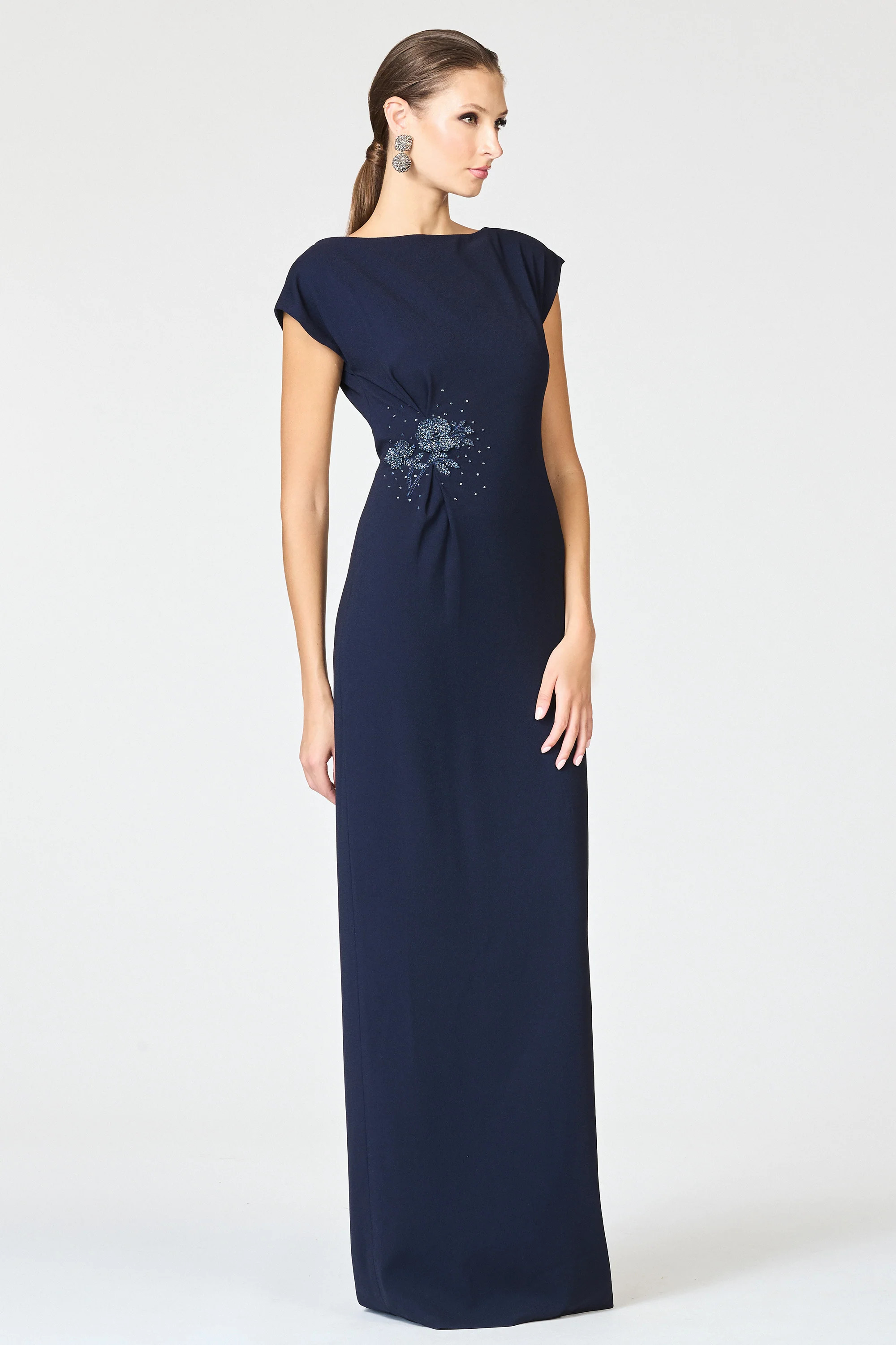 EMBELLISHED KELLY GOWN - MIDNIGHT | Sachin and Babi