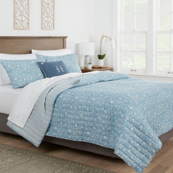 Reversible Printed Voile Floral Quilt - Threshold™ | Target
