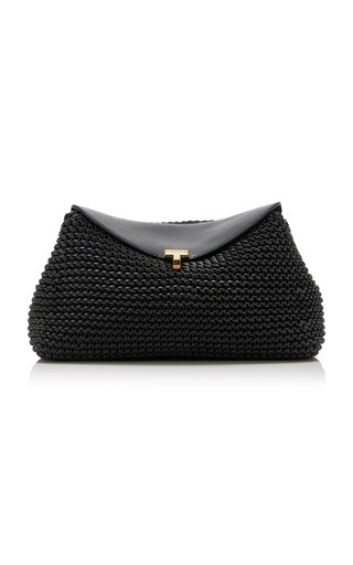 T-Lock Woven-Leather Clutch | Moda Operandi (Global)
