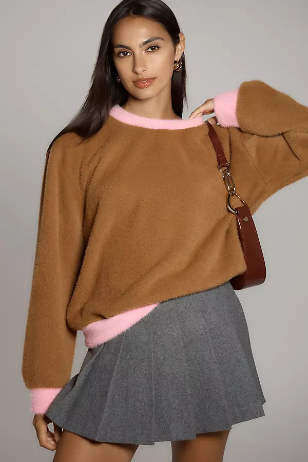Cozy Ringer Sweatshirt | Anthropologie (US)