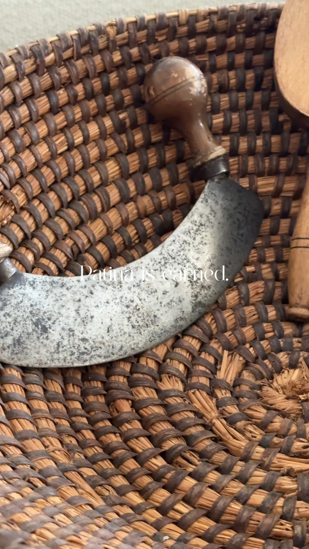 Nothing in an old kitchen stays pristine.
It softens. It darkens. It changes.

I love the kitchens where the boards are scarred,
the bowls are stacked in baskets,
and the clay has seen years of heat.

This vintage French wicker basket carries that feeling —
rich patina, sculptural shape, beautifully timeworn.

Now available in my shop 🤍
Tap to shop.

#LTKHome
#RusticKitchen
#FrenchKitchen
#CollectedKitchen
#VintageKitchenDecor
#FrenchCountryStyle


#LTKHome