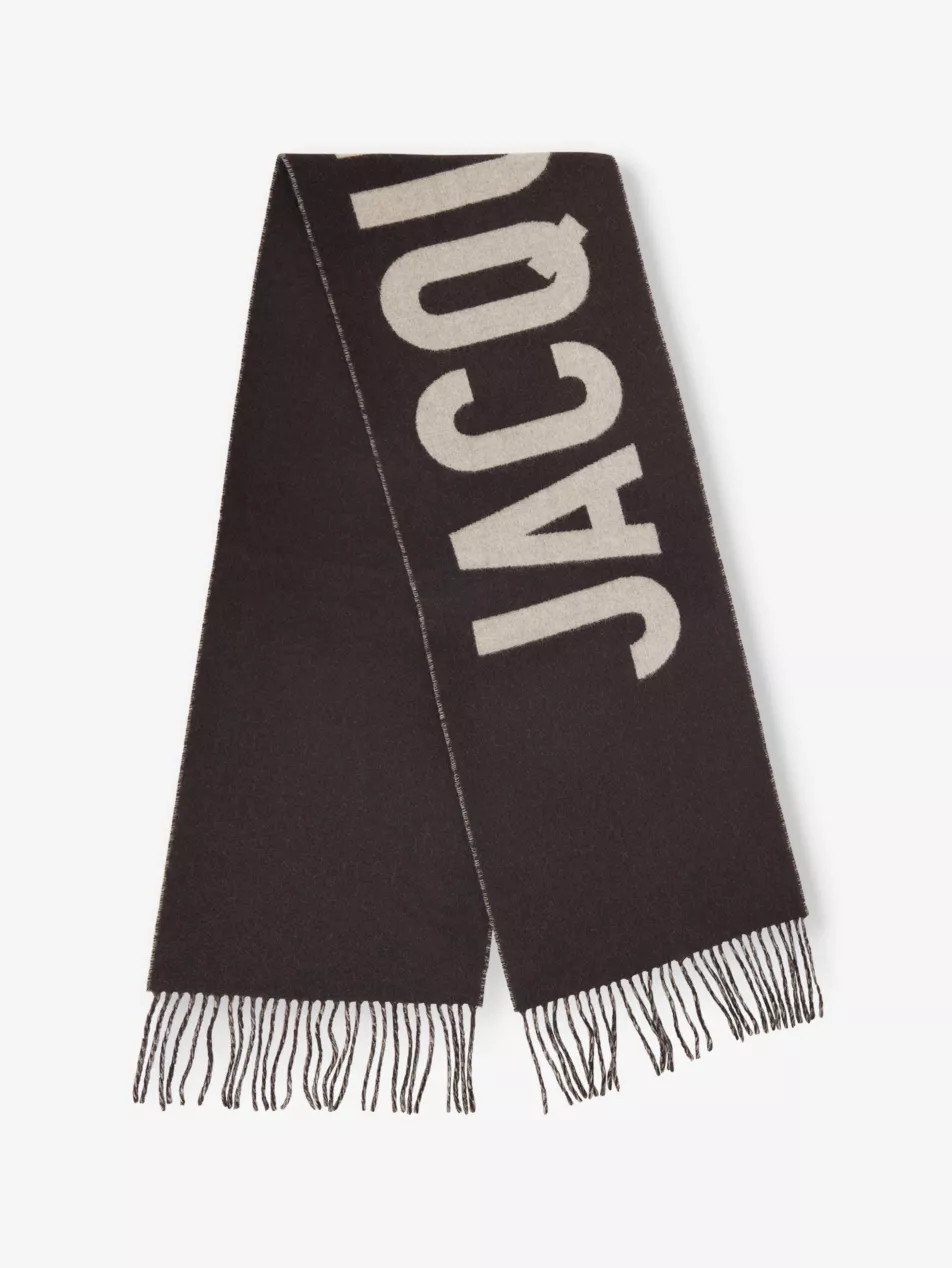 L'echarpe tasselled-trim wool scarf | Selfridges