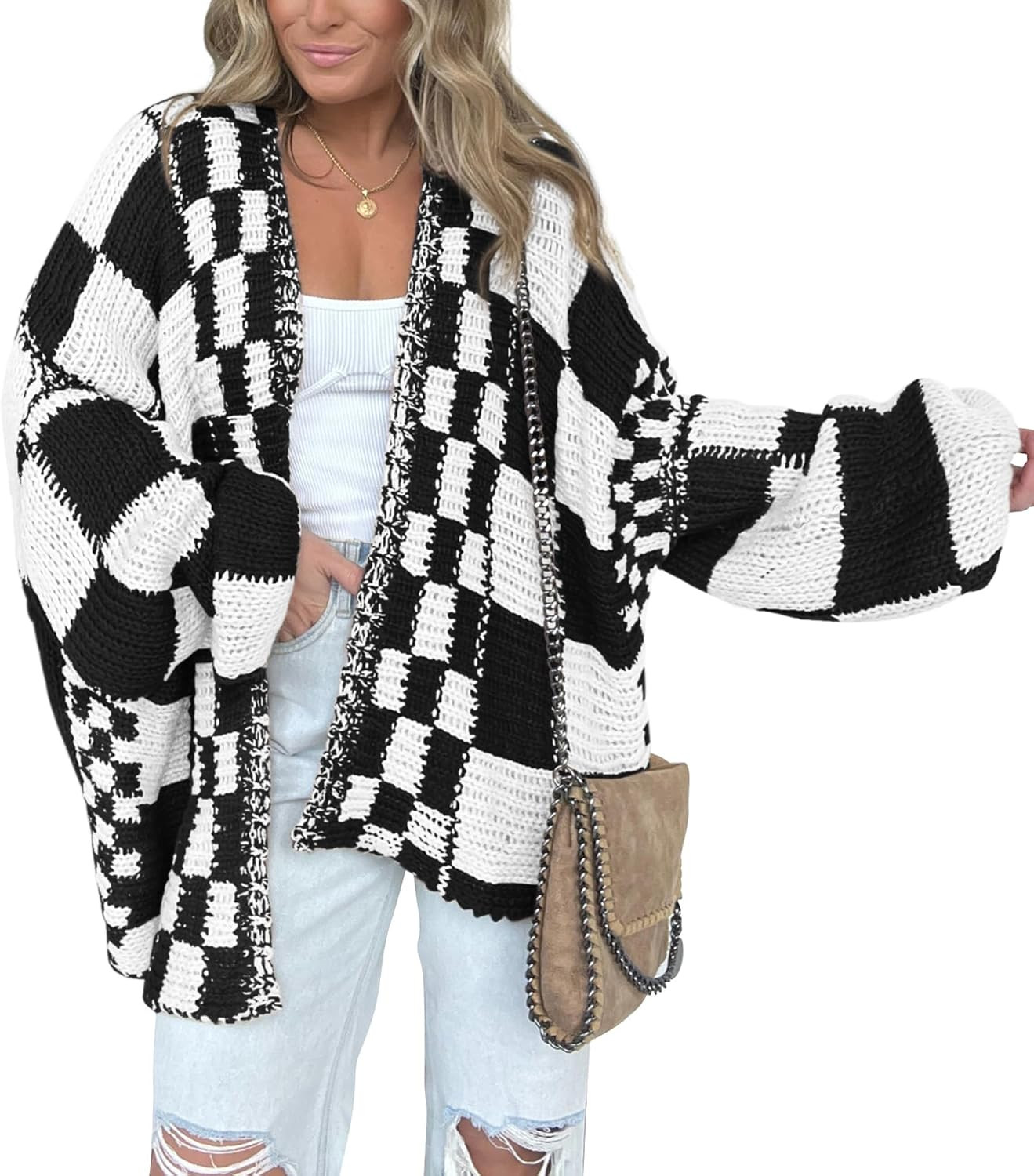 BTFBM Casual Cardigan Sweater for Women Fall 2026 Long Sleeve Sweaters | Amazon (US)