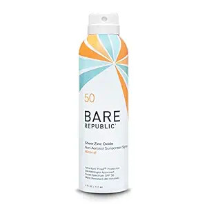 Bare Republic Mineral Sunscreen SPF 50 Sunblock Spray, Sheer and Non-Greasy Finish, Vanilla Coco ... | Amazon (US)