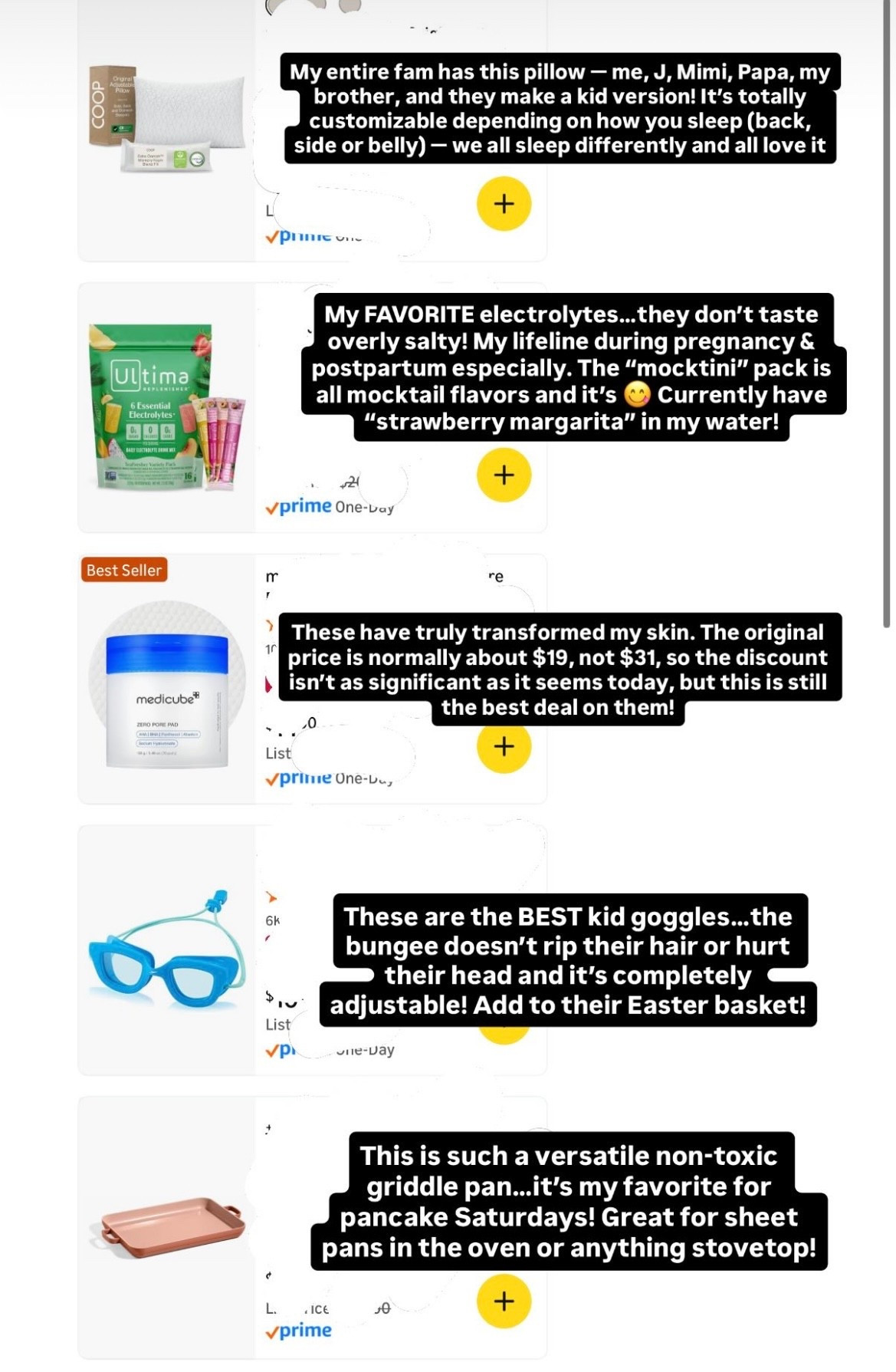 Some of my favs from the Amazon spring sale - adjustable pillows, ultimate electrolytes, viral pore pads, kids goggles, all purpose baking pan 

#LTKSaleAlert #LTKHome #LTKmomlife